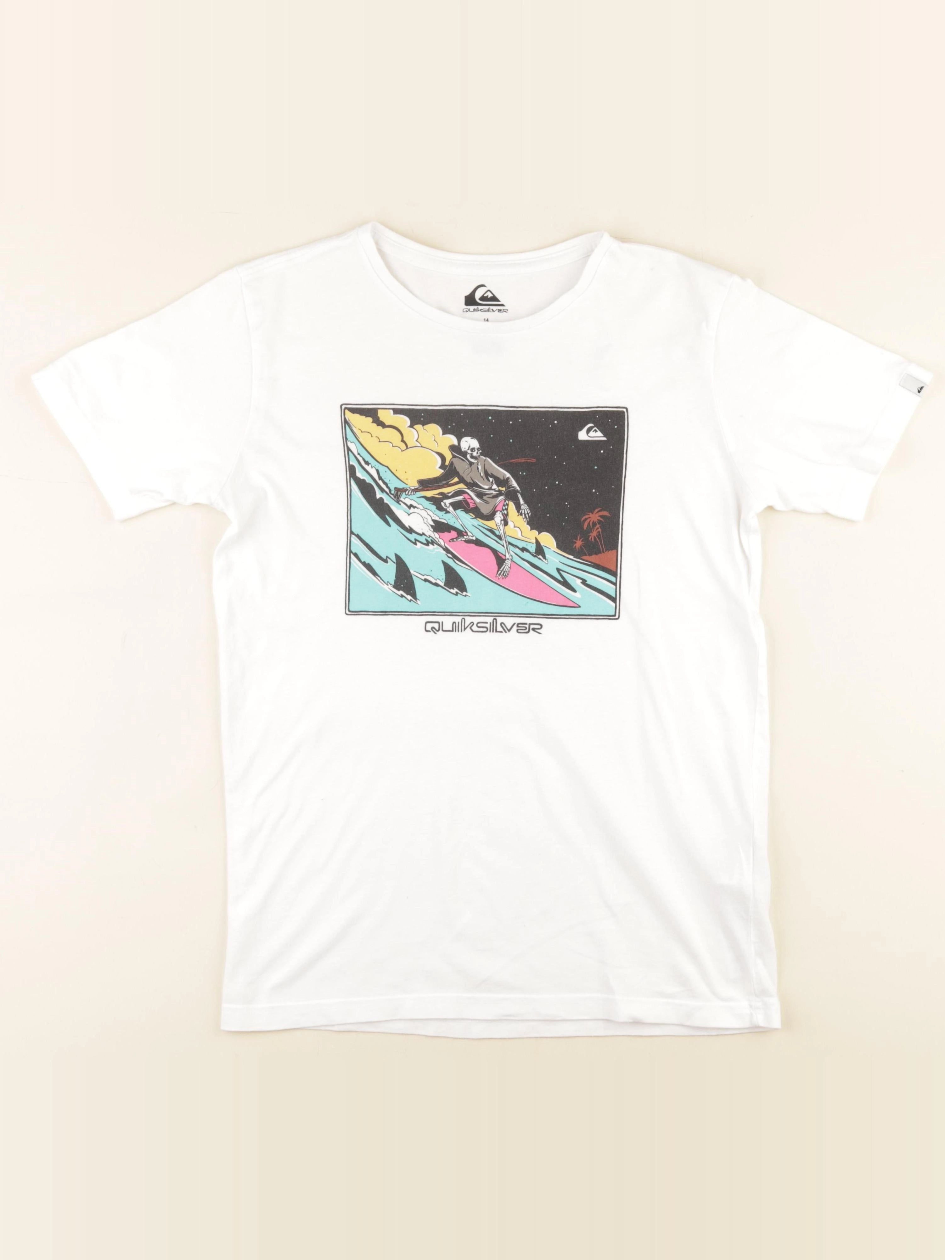 Quiksilver - tee-shirt blanc - 14 ans
