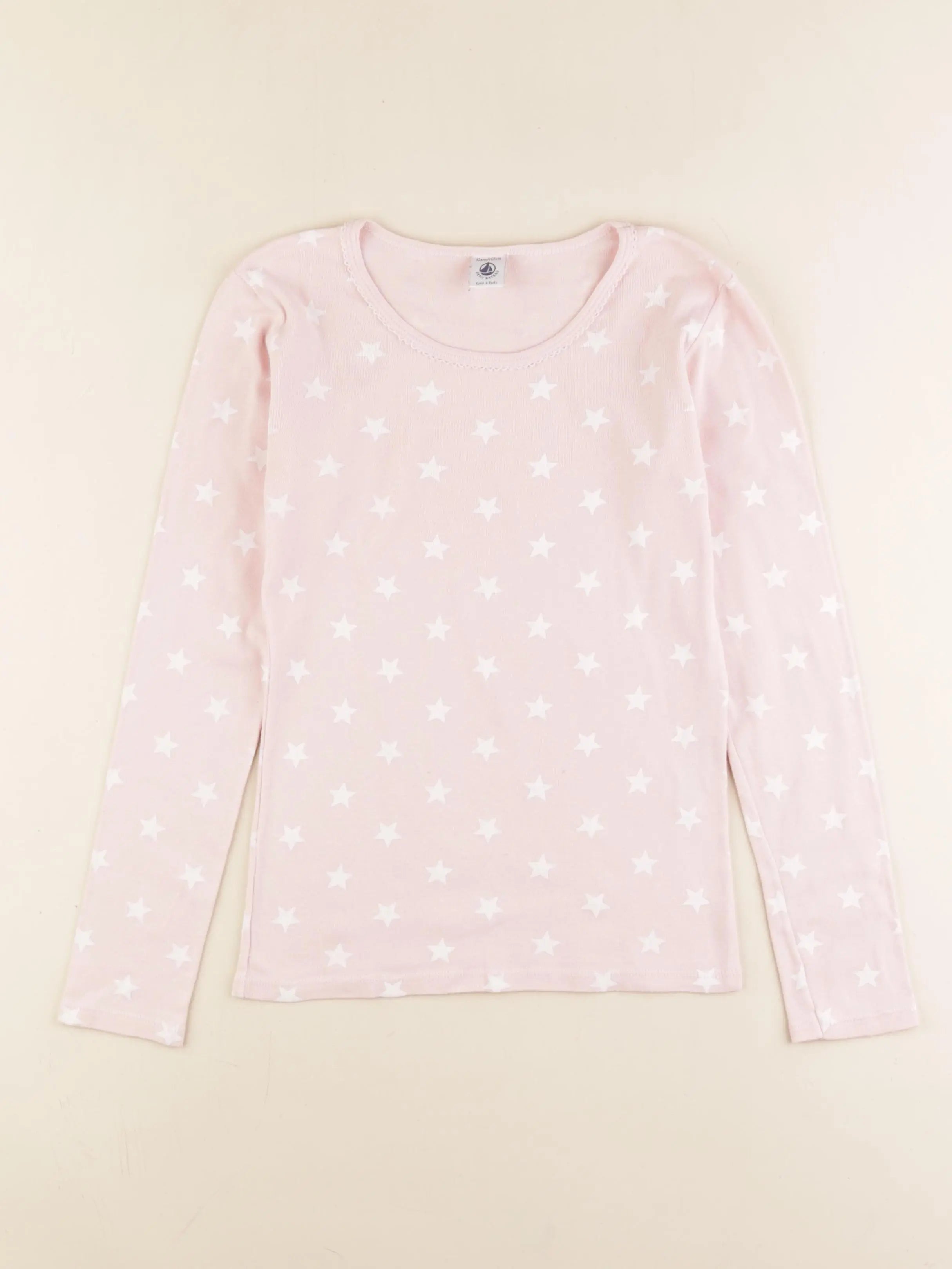 Petit Bateau - maillot de corps rose - 12 ans