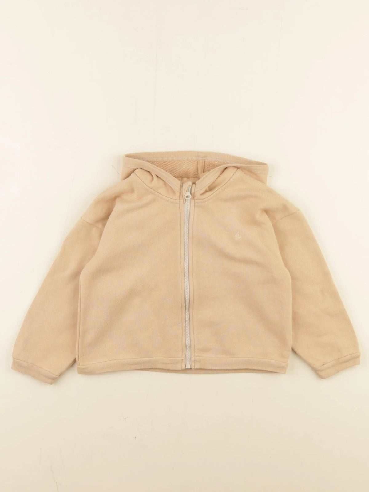 Petit Bateau - sweat beige - 36 mois