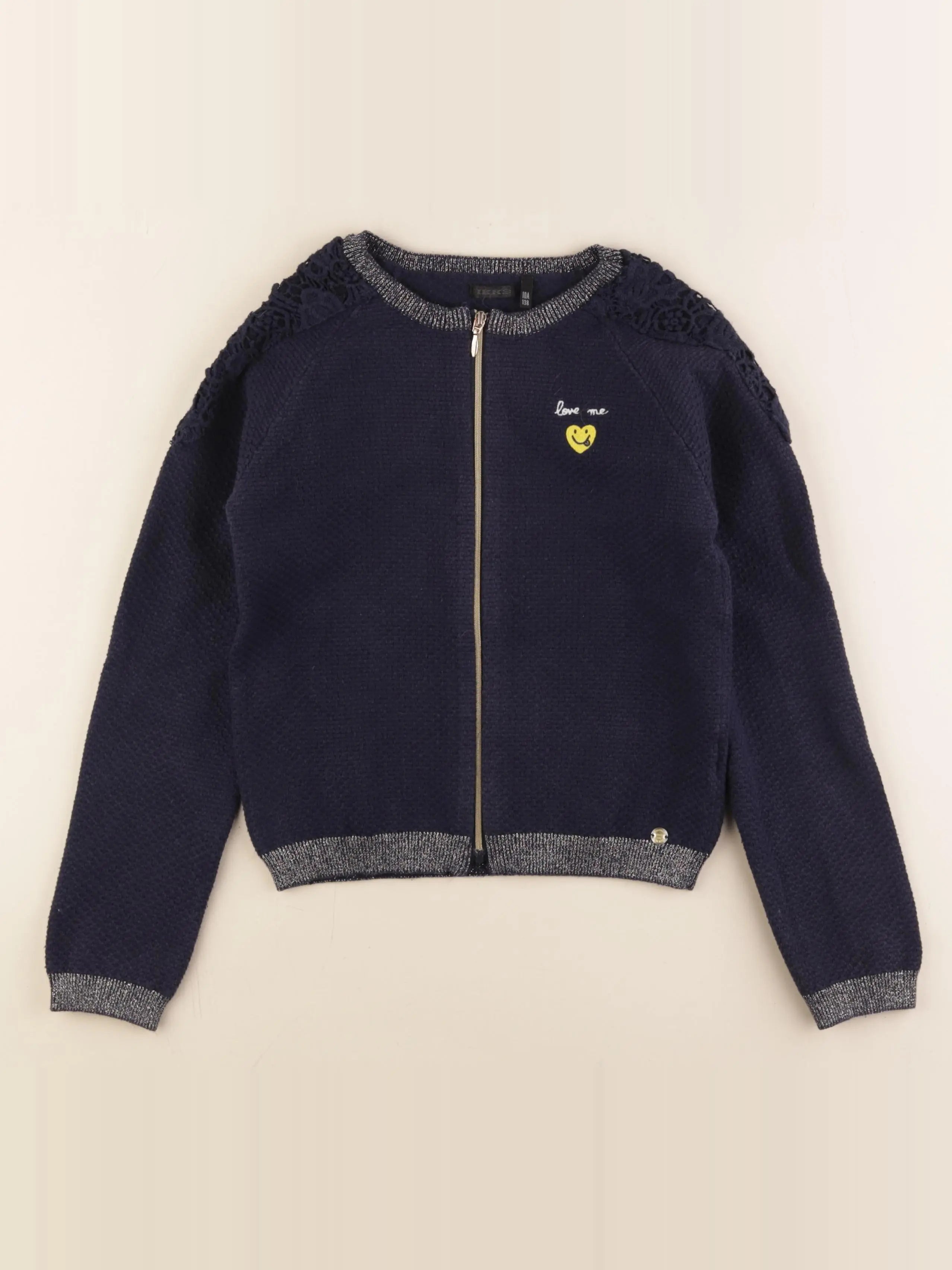 IKKS - gilet bleu - 10 ans