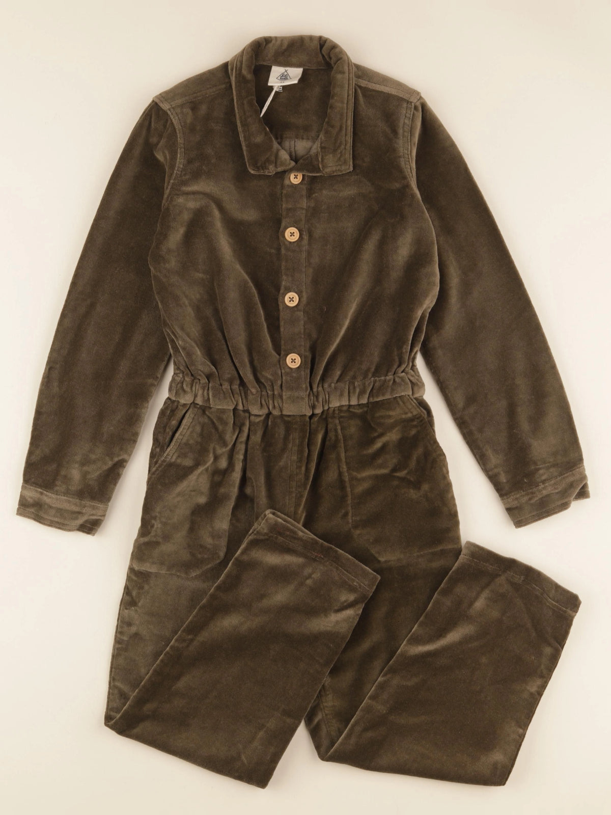 Combinaison Sophie velours fougère