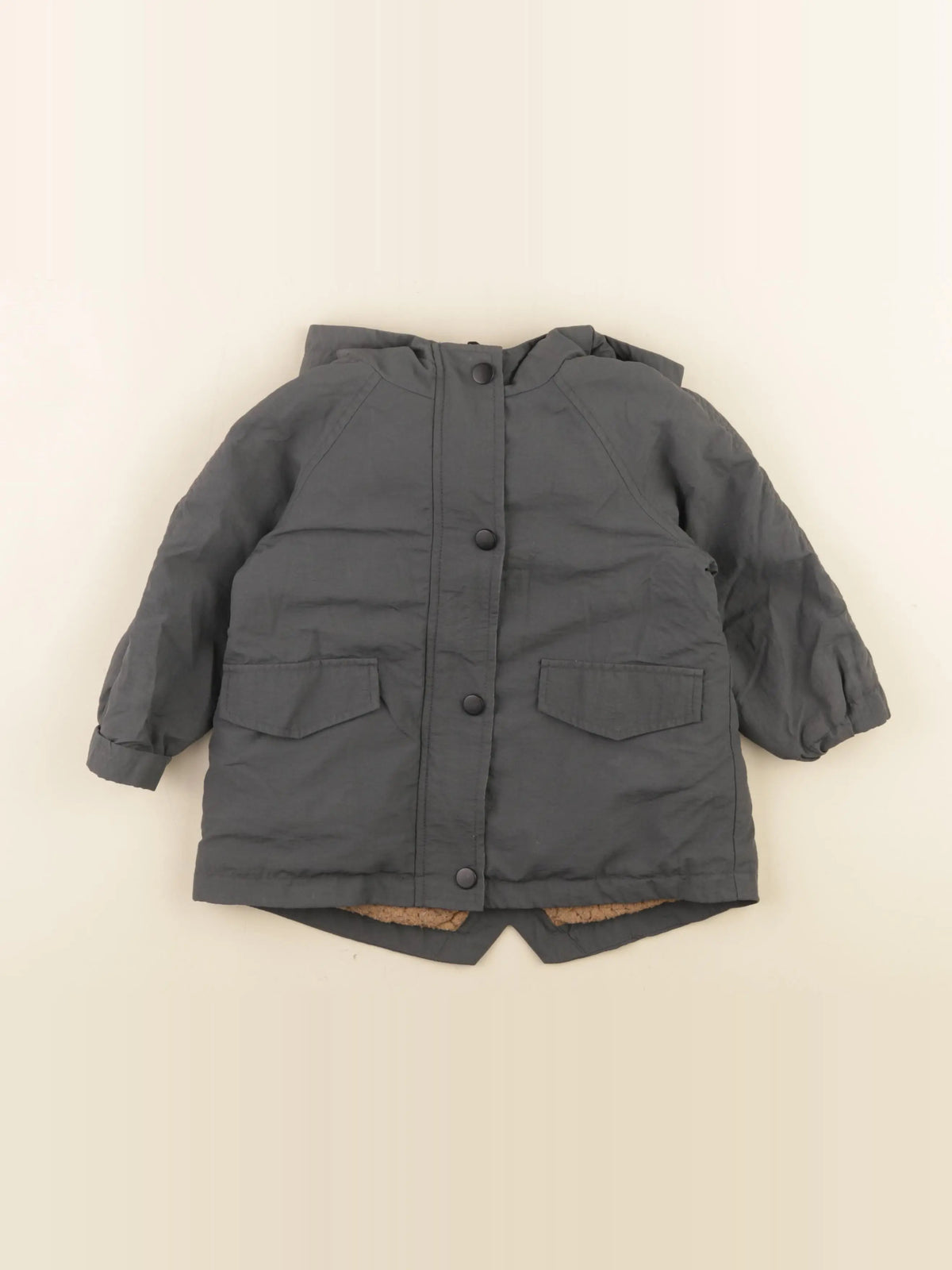 Zara - veste doublé gris - 18/24 mois