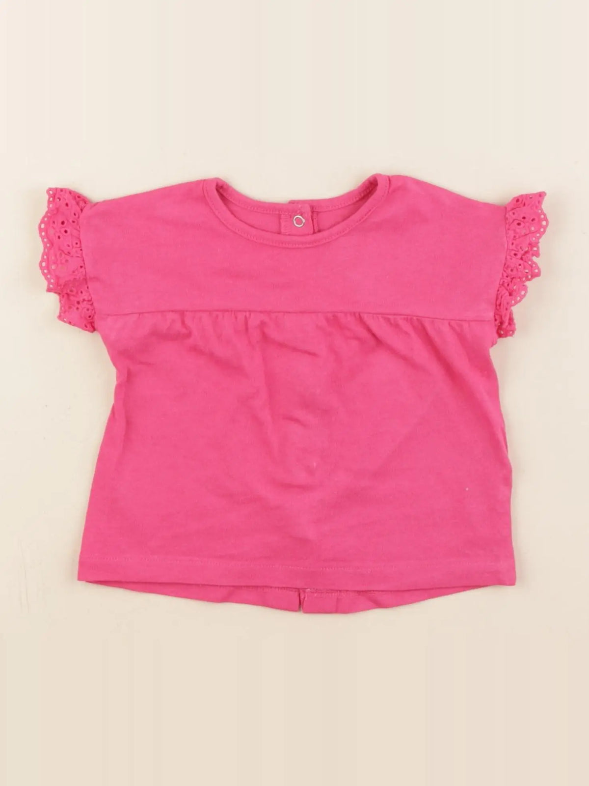 Vertbaudet - tee-shirt rose - 6 mois