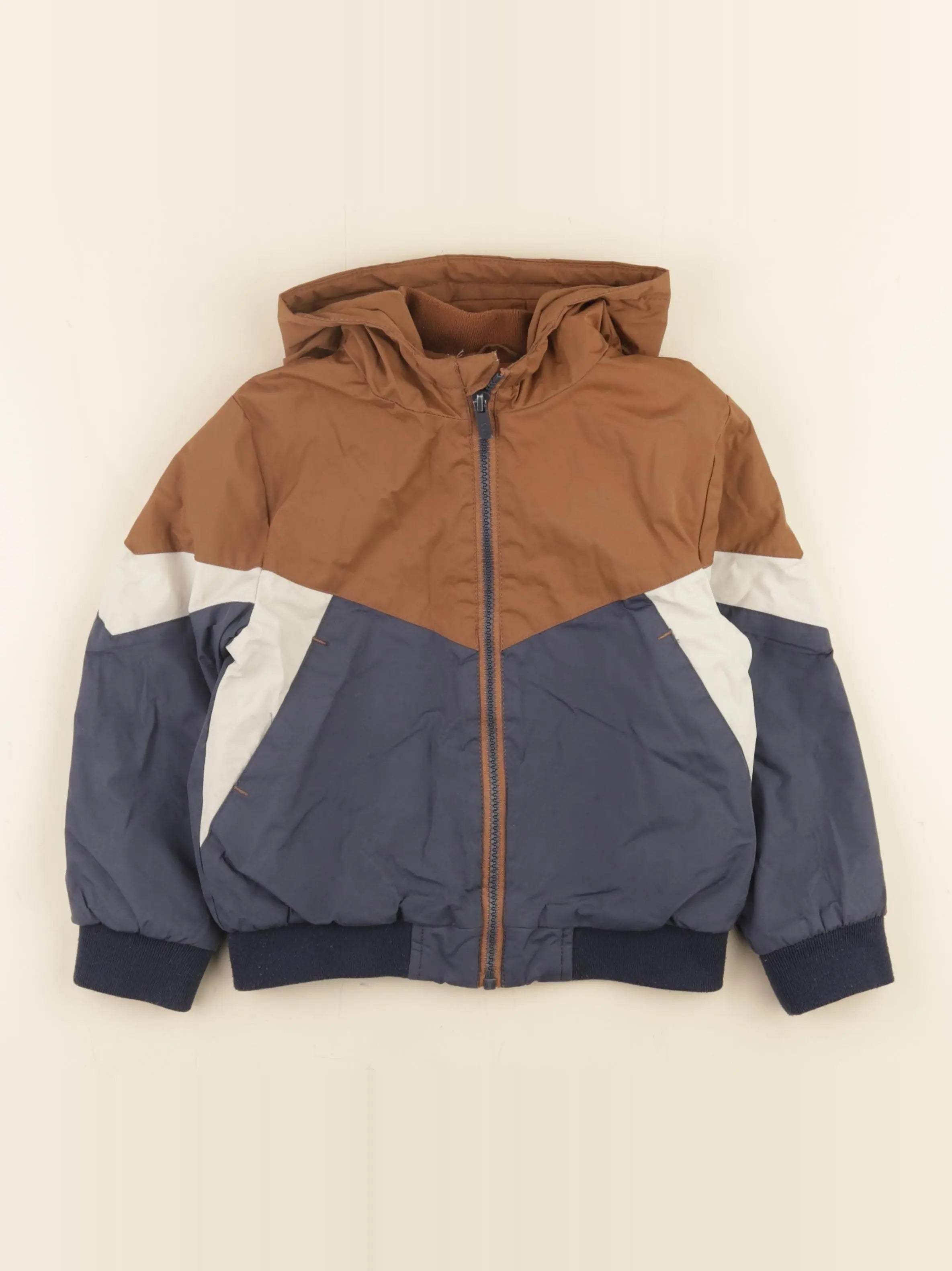 Vertbaudet - veste marron, bleu - 5 ans
