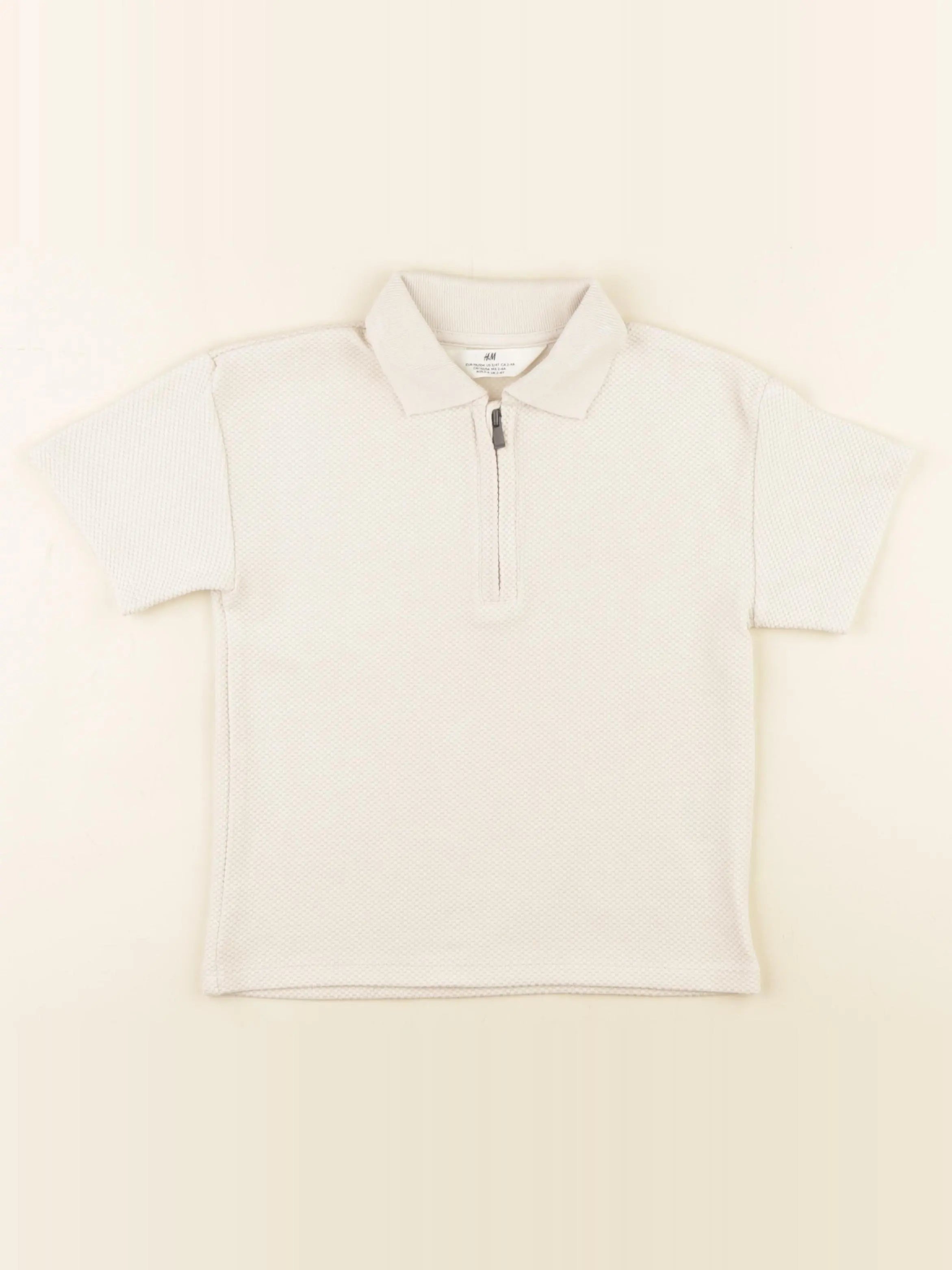 H&M - tee-shirt beige - 2/4 ans