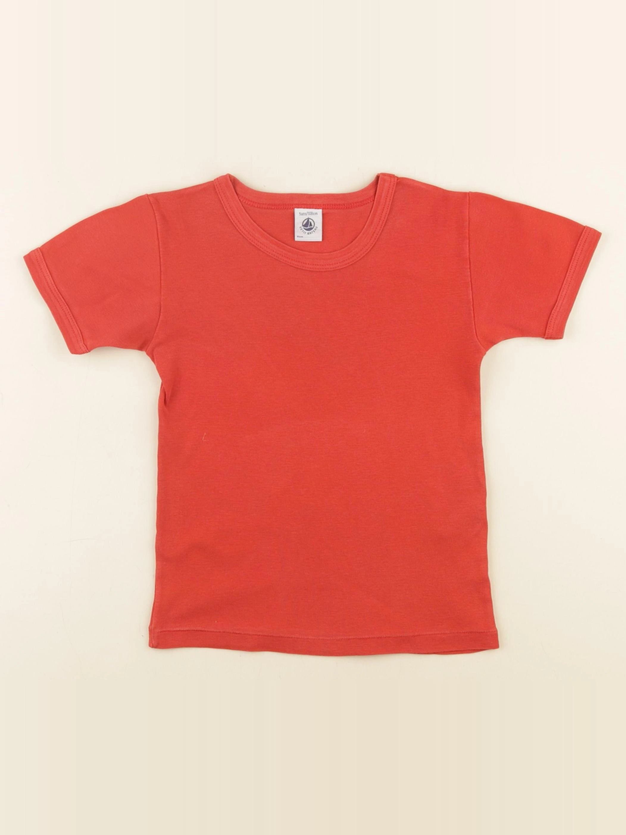 Petit Bateau - maillot de corps rouge - 5 ans