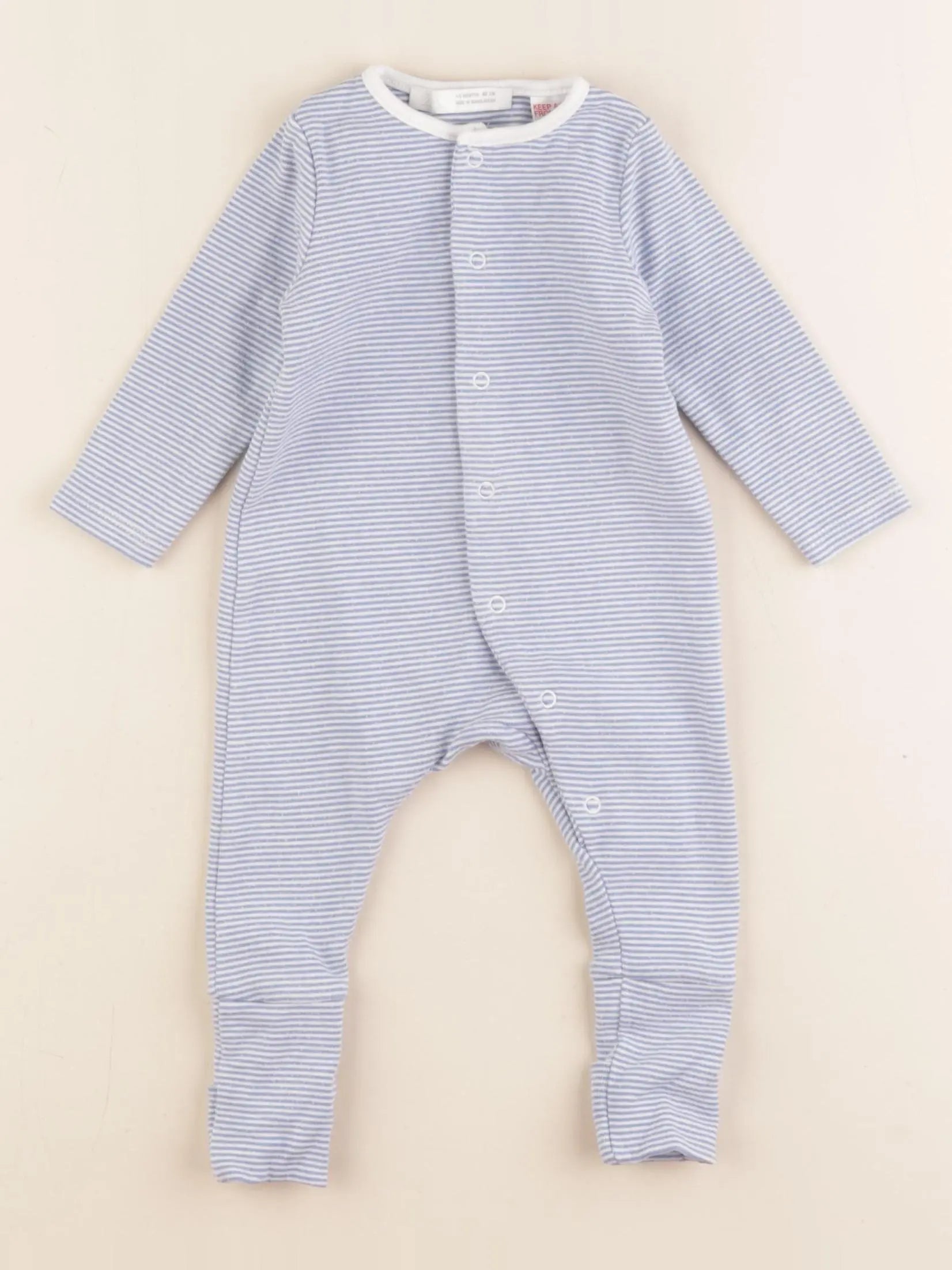 Zara - pyjama coton bleu - 1/3 mois