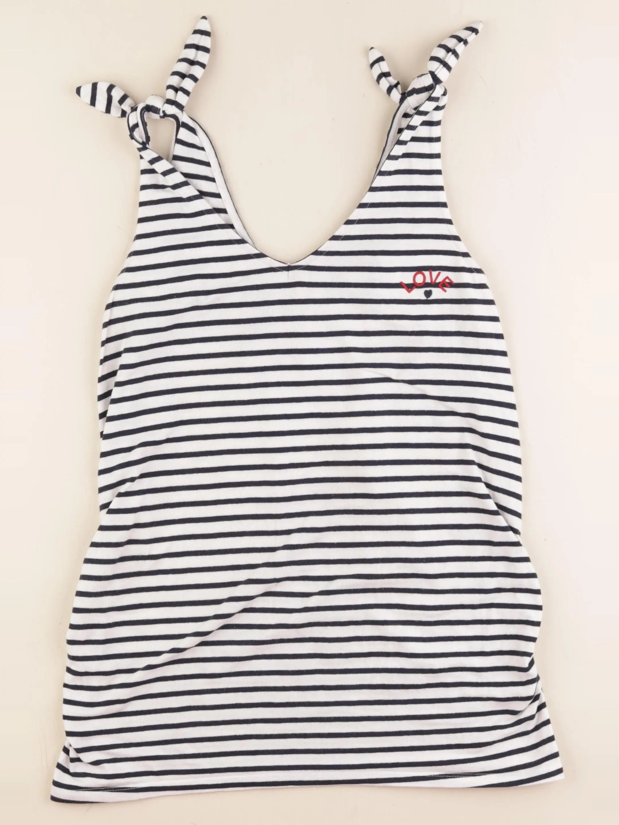 Kiabi - débardeur grossesse bleu, blanc - 38 à 40