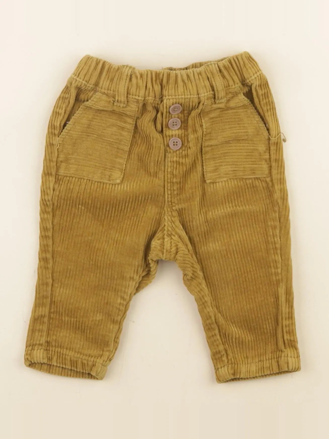 Vertbaudet - pantalon jaune - 3 mois