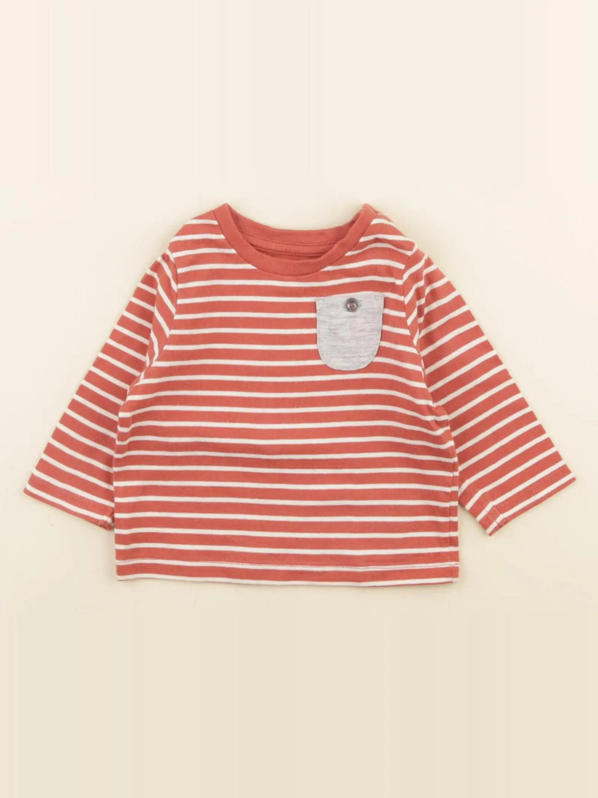 Vertbaudet - tee-shirt rouge - 3 mois