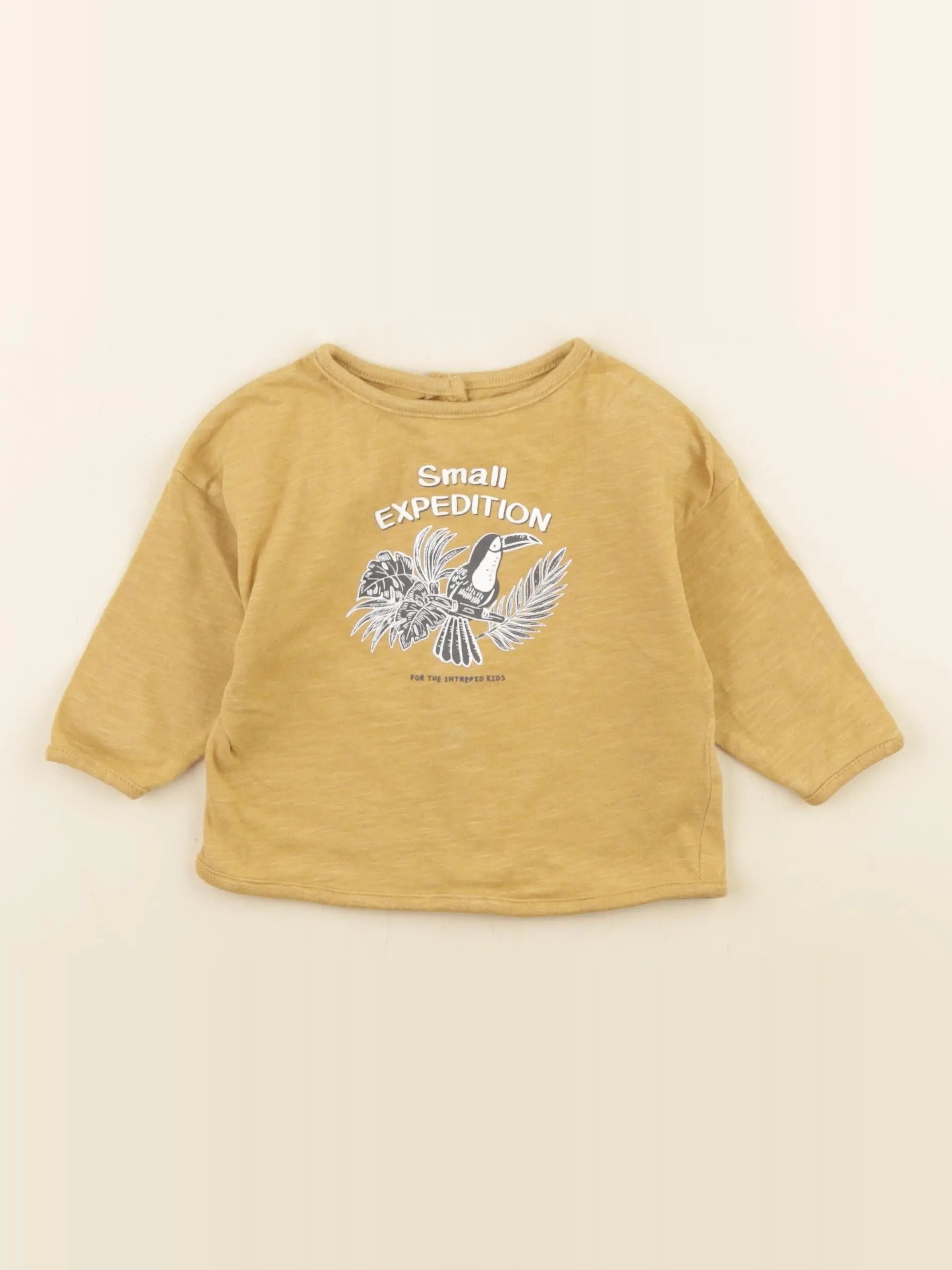 Vertbaudet - tee-shirt jaune - 6 mois