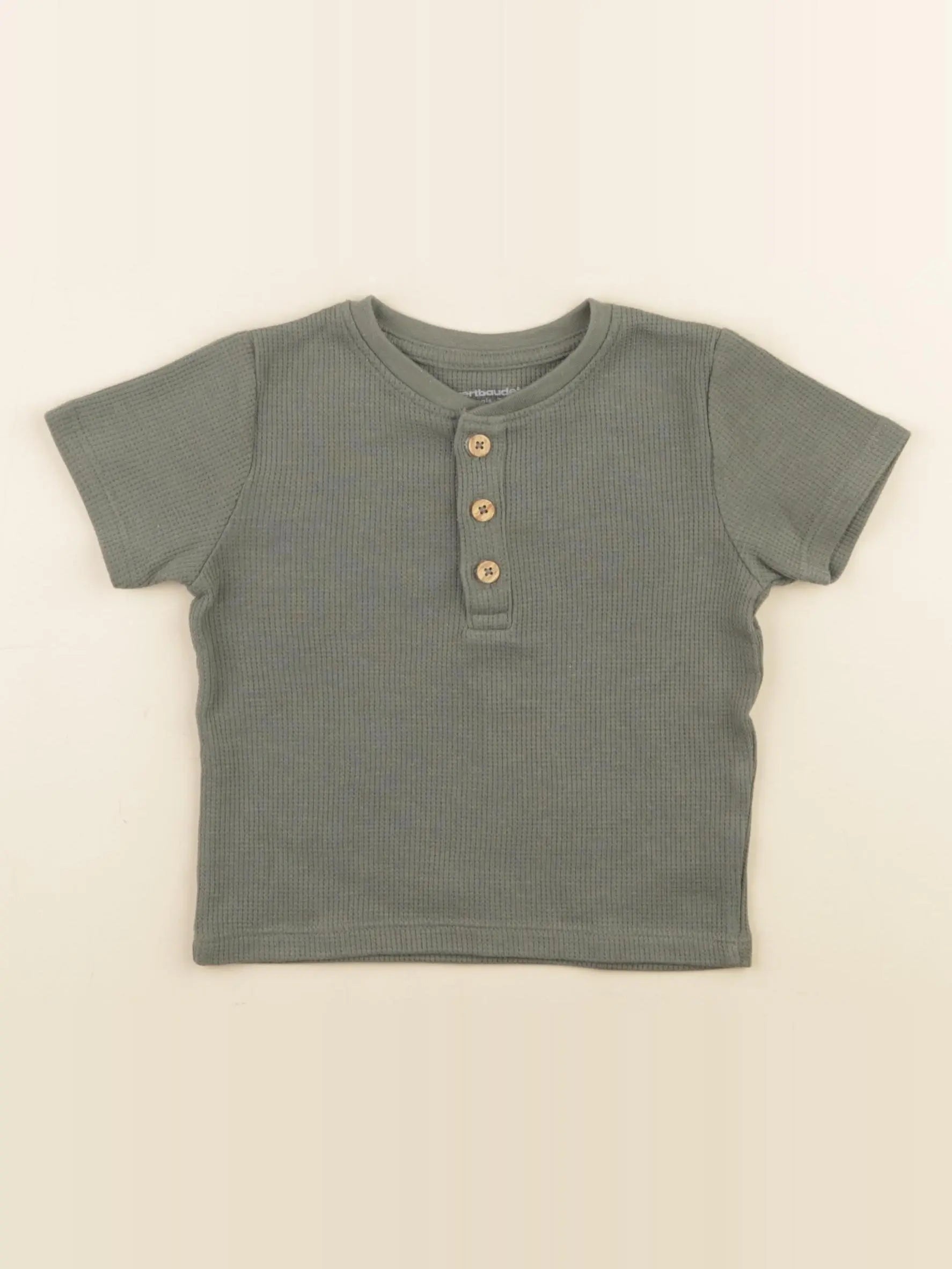 Vertbaudet - tee-shirt vert - 12 mois