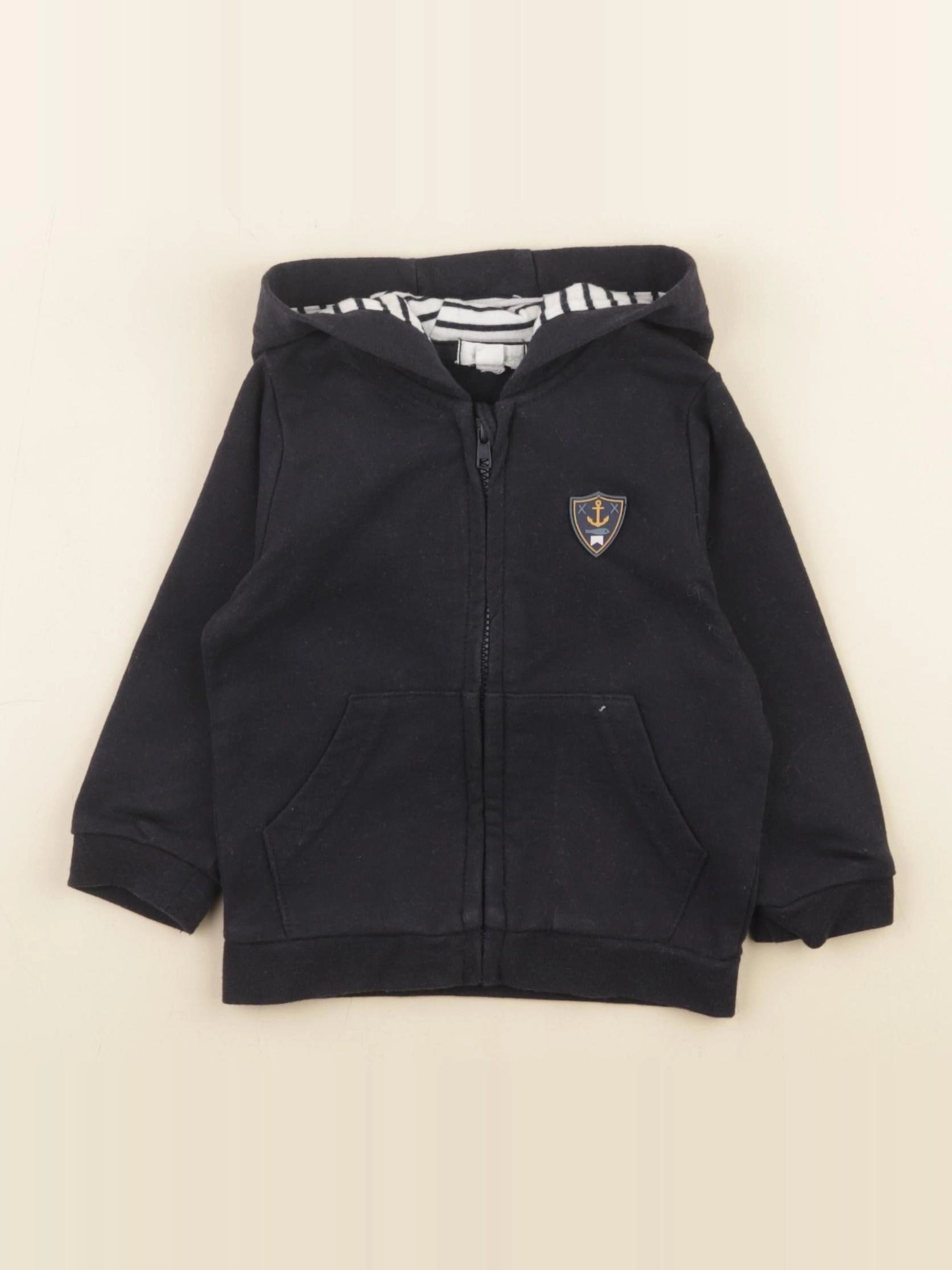 Vertbaudet - sweat bleu - 9 mois