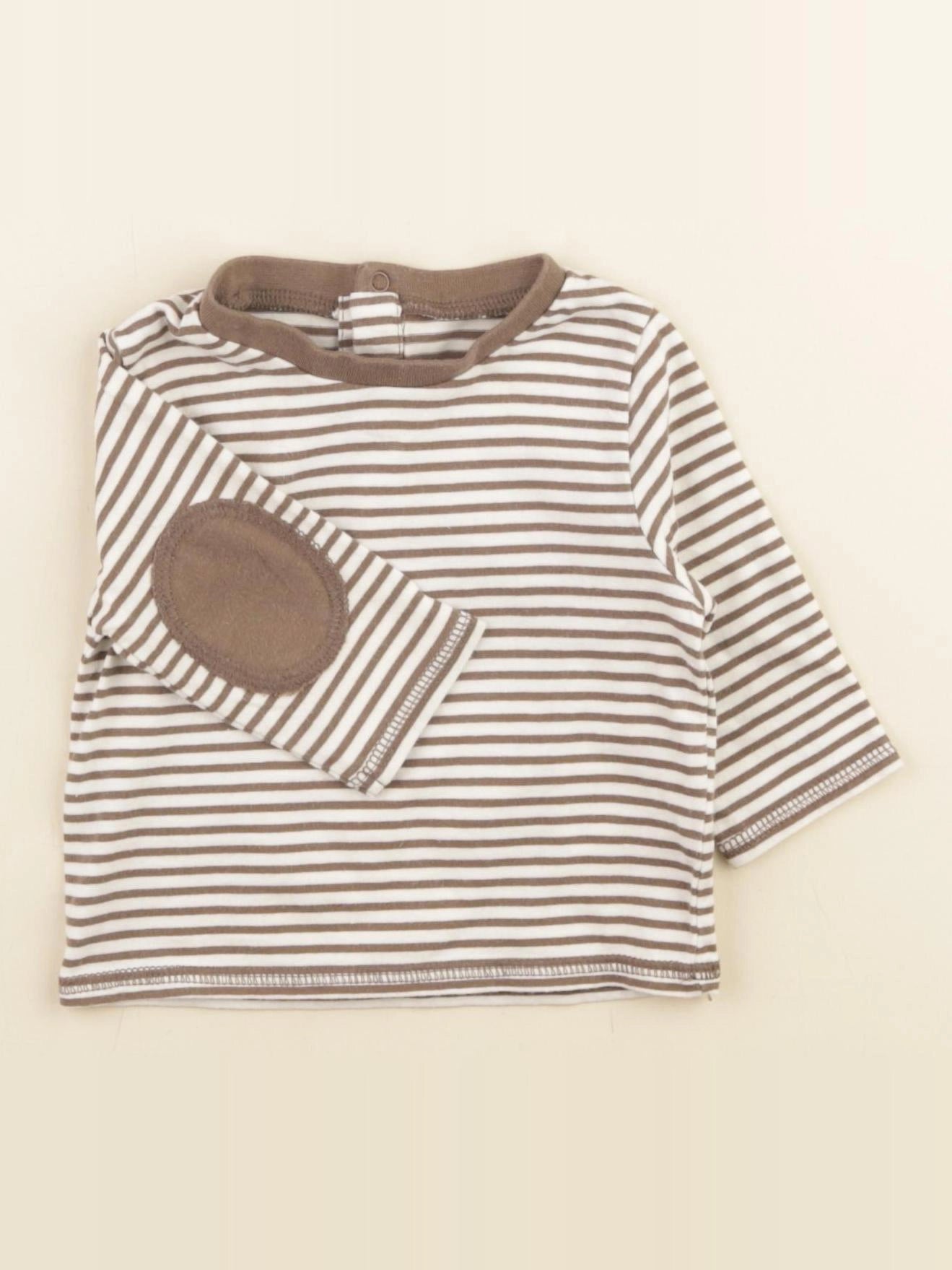 Vertbaudet - tee-shirt marron - 3 mois