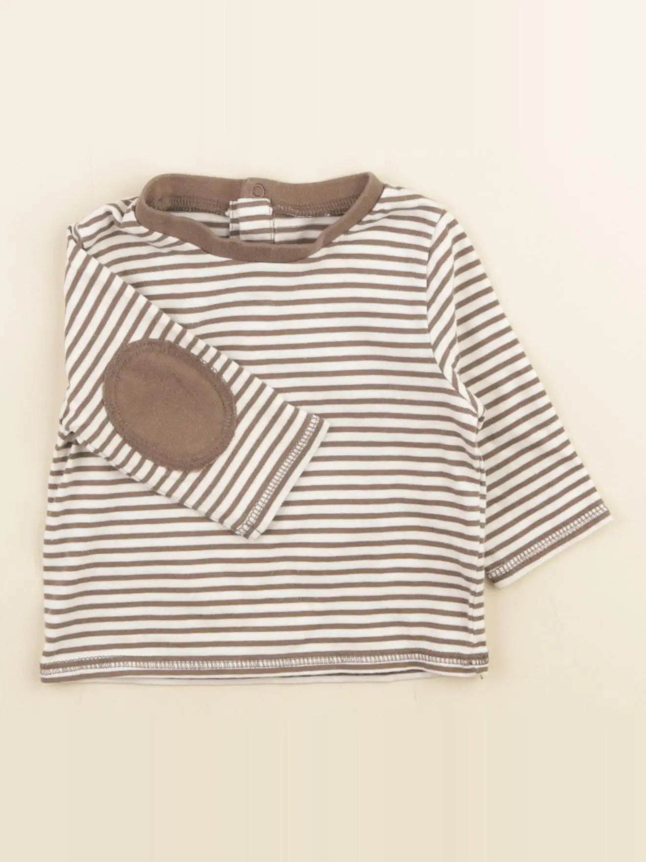 Vertbaudet - tee-shirt marron - 3 mois