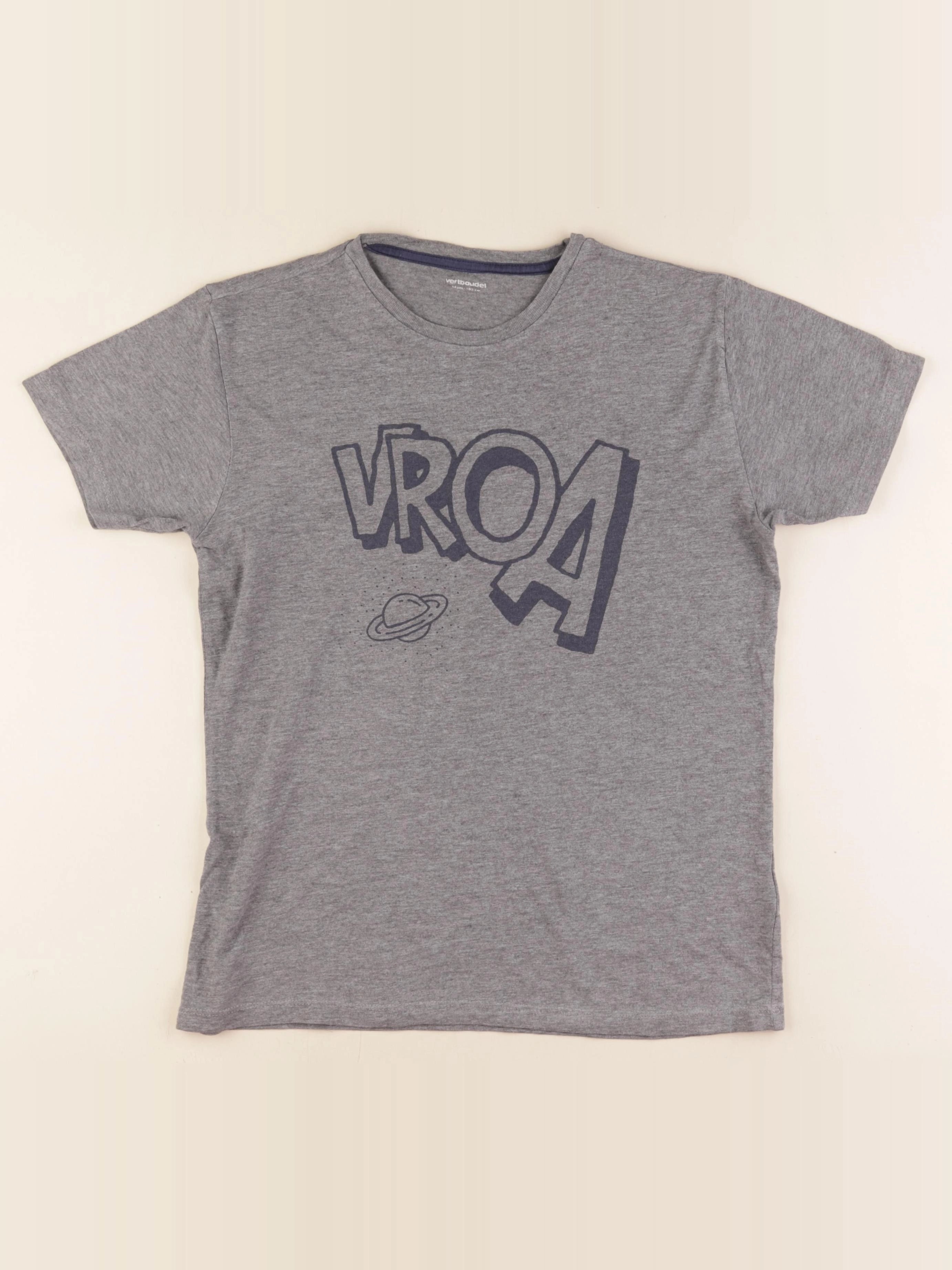 Vertbaudet - tee-shirt gris - 14 ans