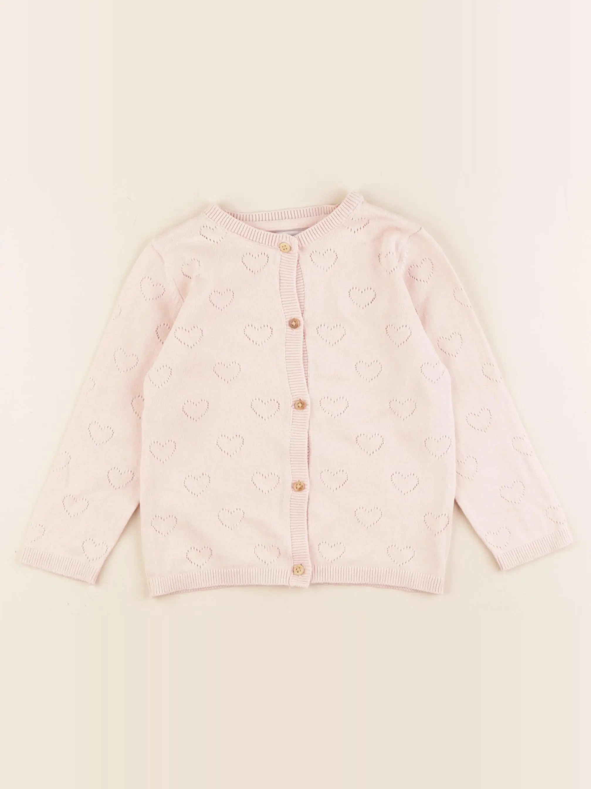 Vertbaudet - gilet rose - 24 mois