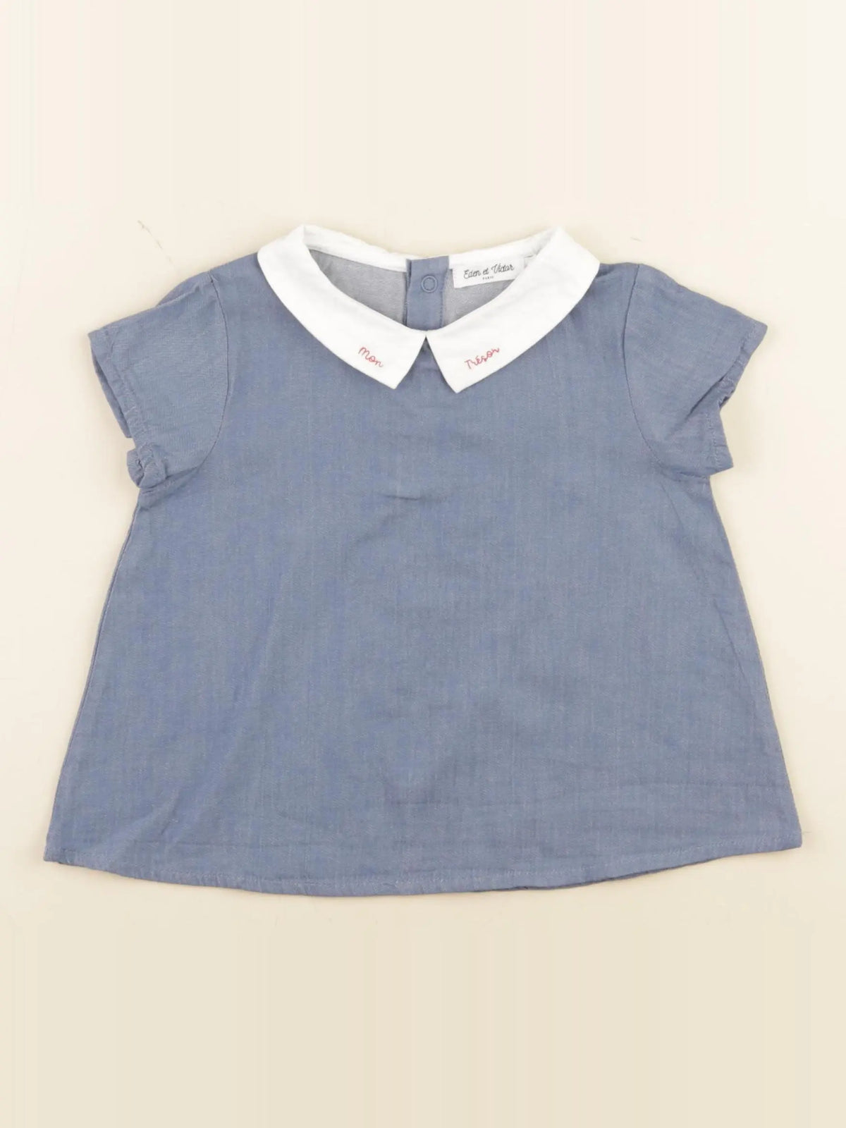 Eden & Victor - blouse bleu - 2 ans