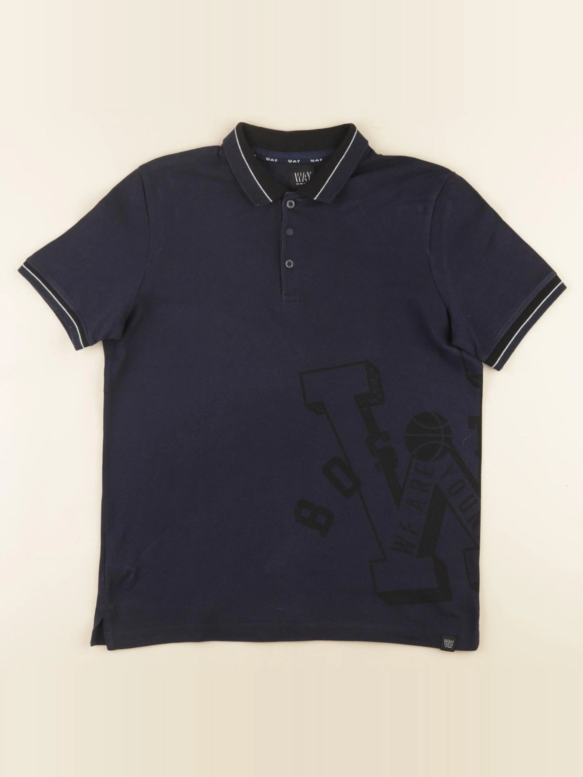 IKKS - polo bleu - 12 ans