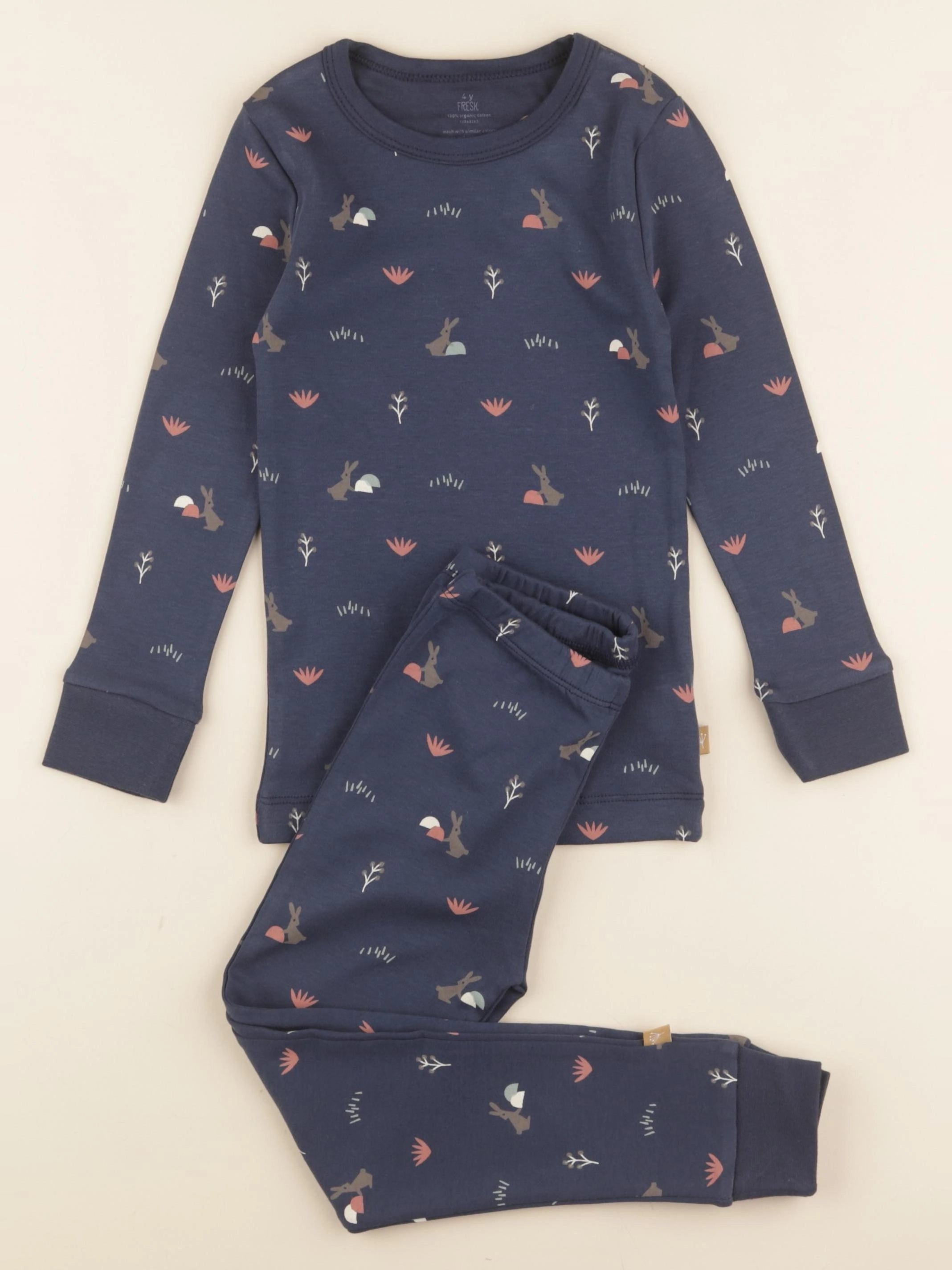 Pyjama 2 pièces Lapins bleu