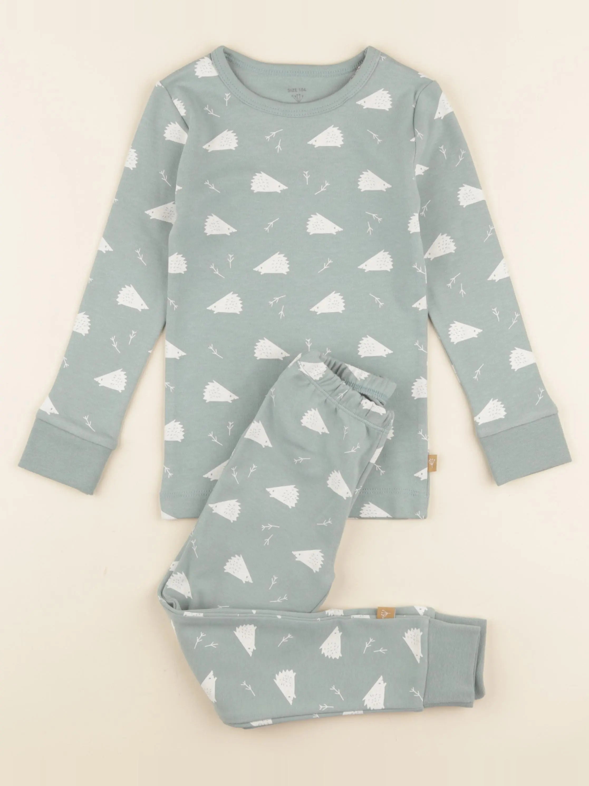 Pyjama 2 pièces Hérisson vert