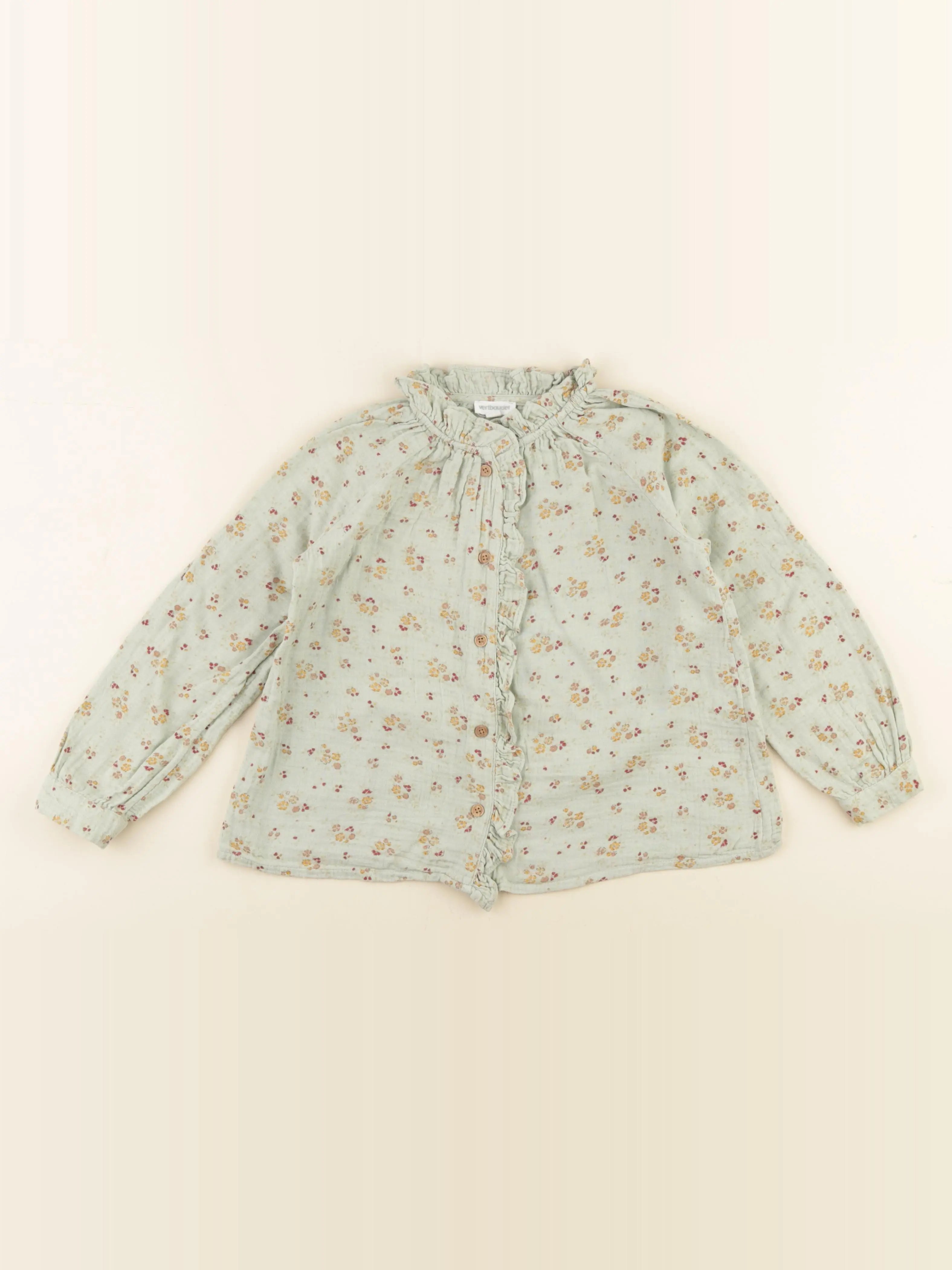 Vertbaudet - blouse vert - 6 ans