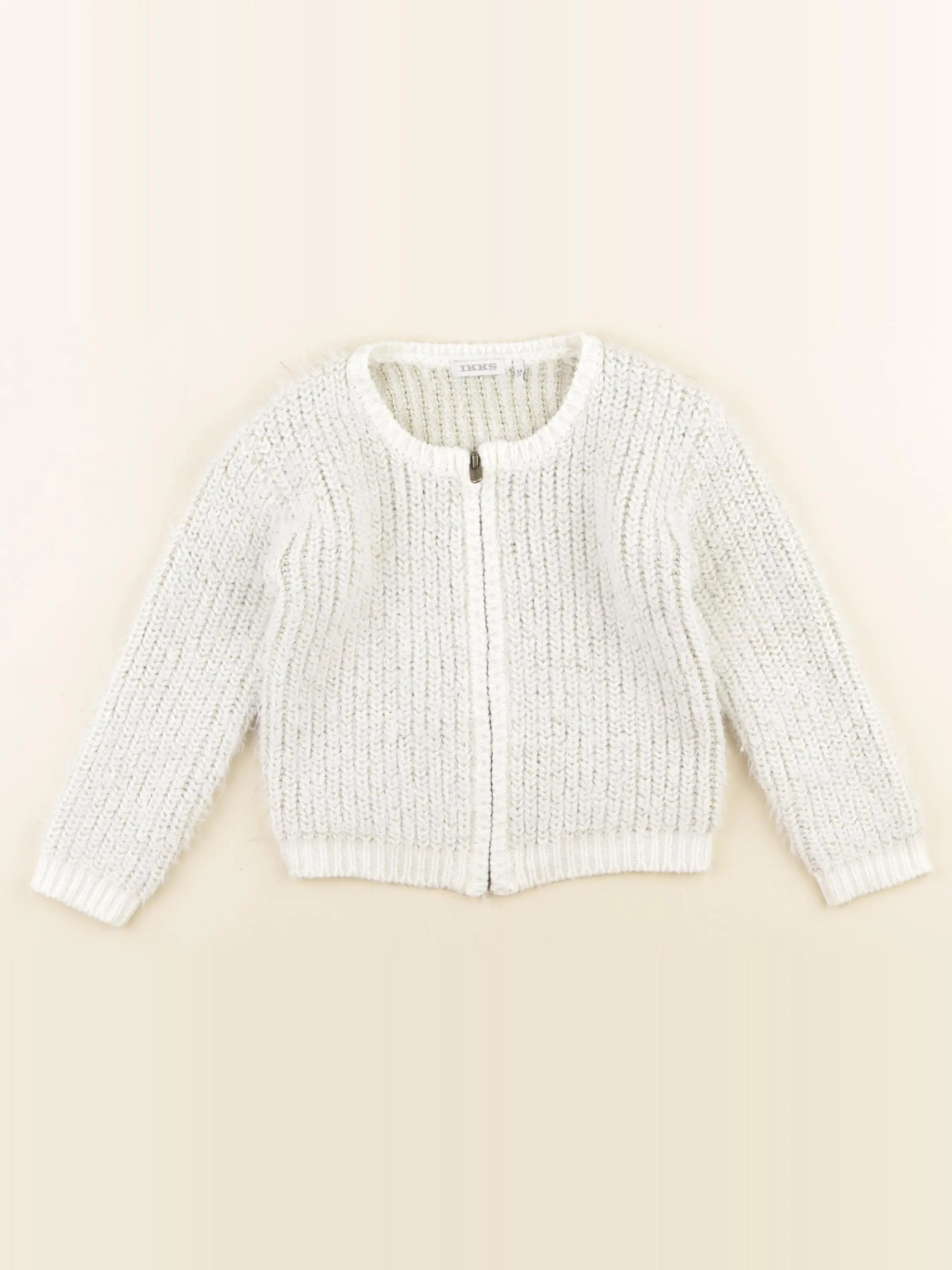 IKKS - gilet blanc, or - 3 ans