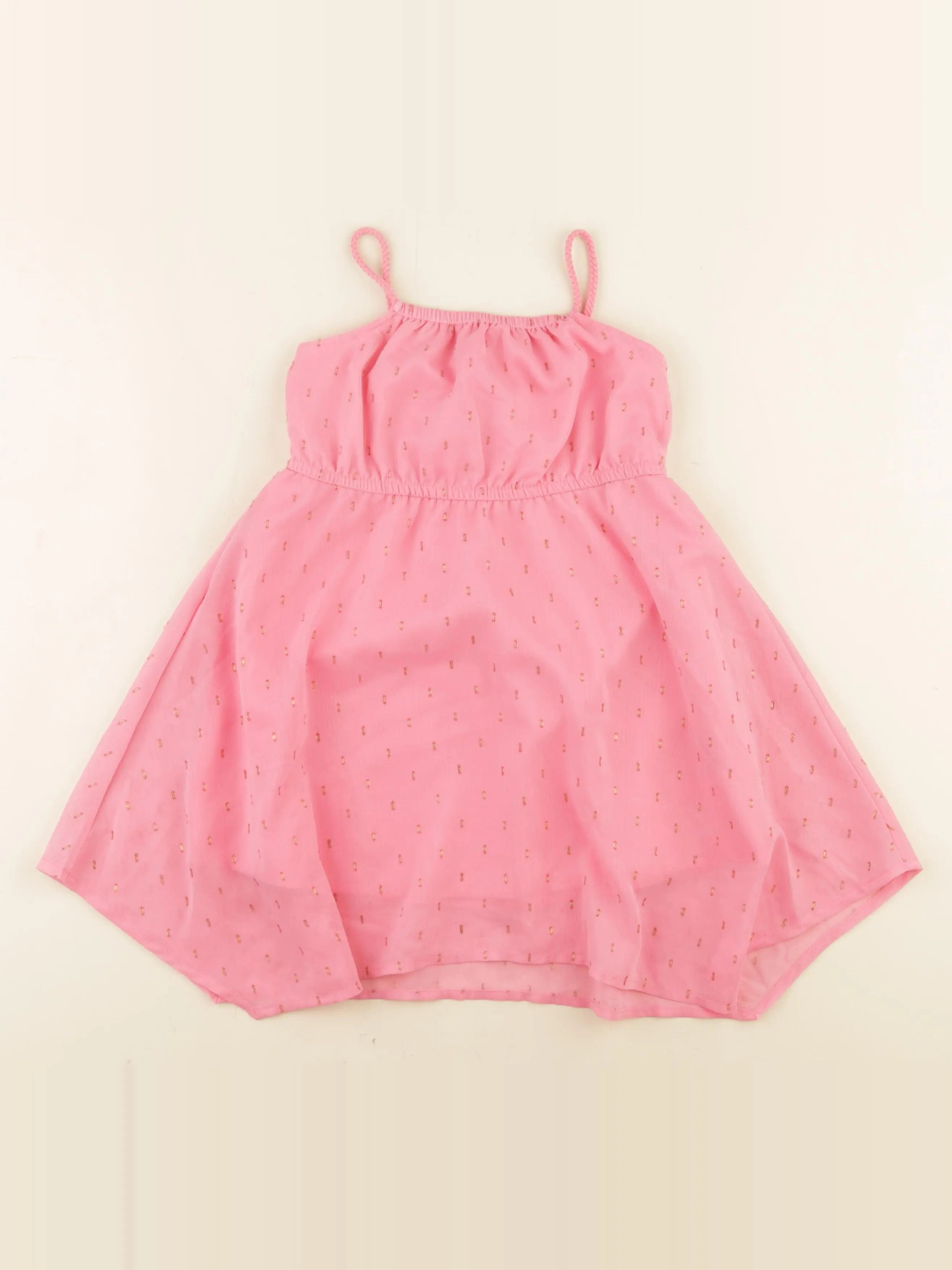 H&M - robe rose, or - 18/24 mois