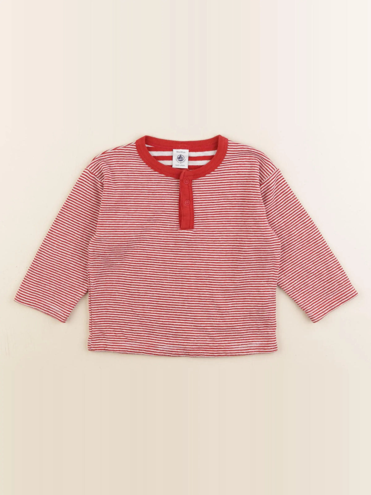 Petit Bateau - maillot de corps rouge - 18 mois