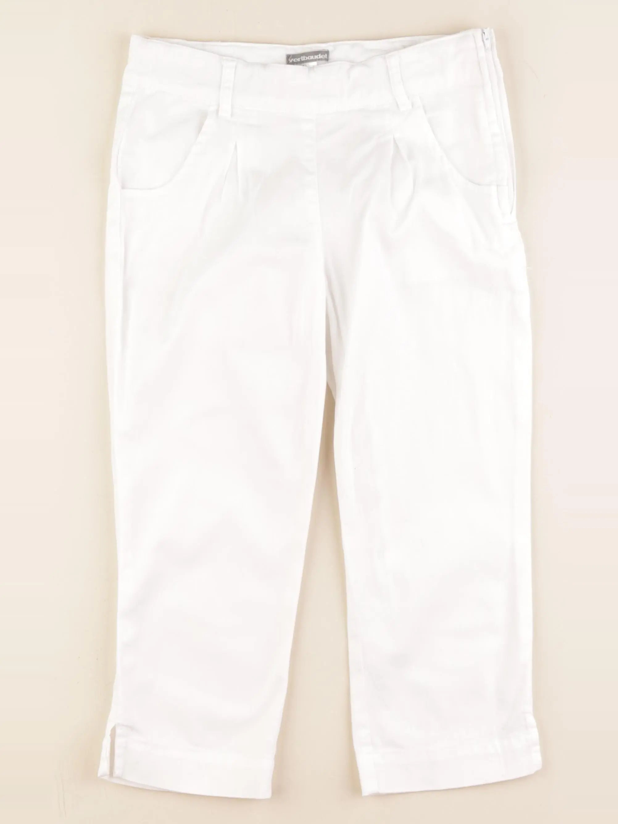 Vertbaudet - pantalon blanc - 9 ans