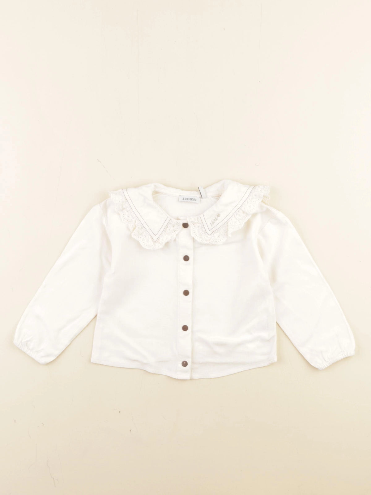 IKKS - blouse beige, blanc - 18 mois