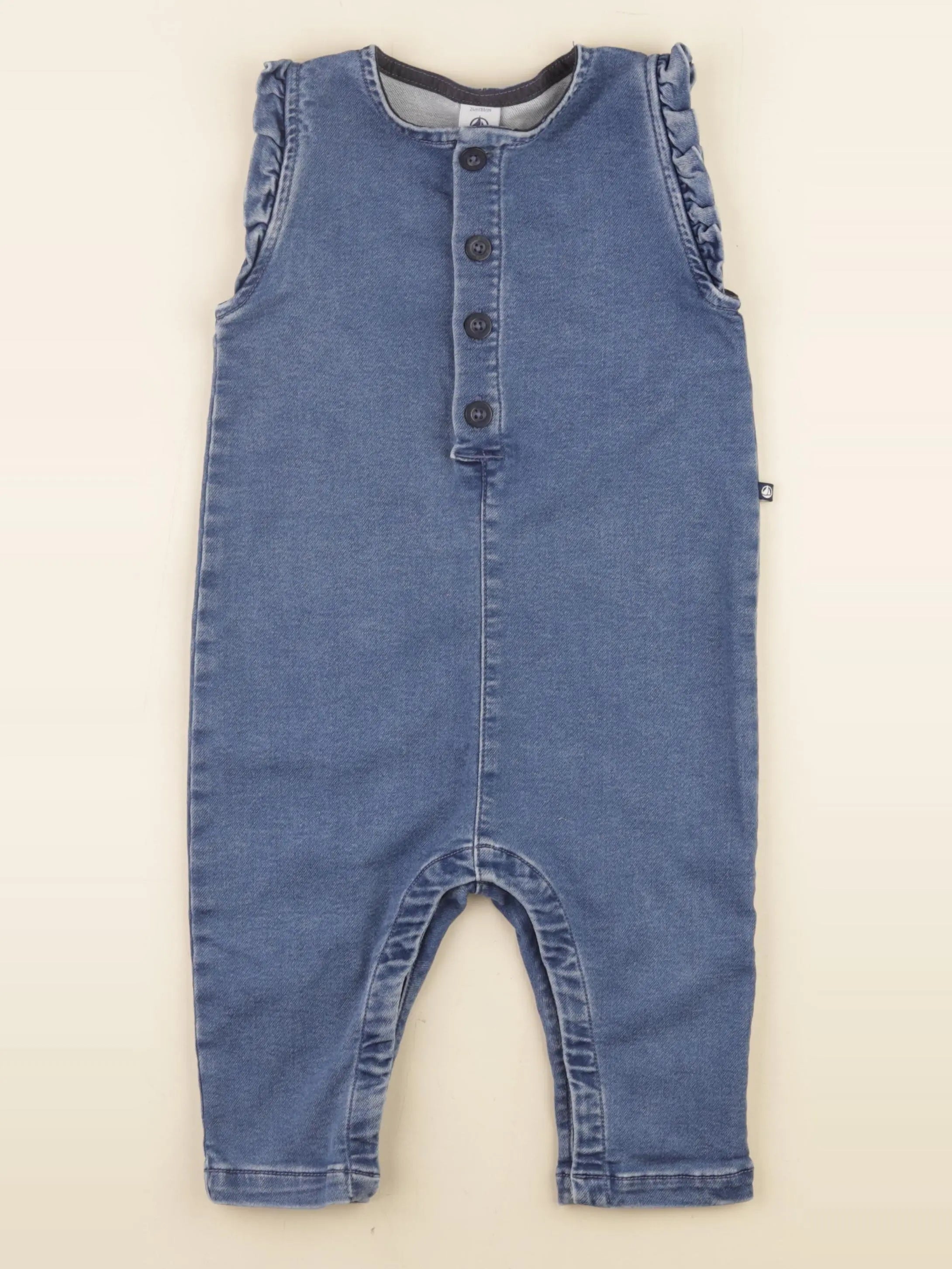 Petit Bateau - combinaison bleu - 24 mois