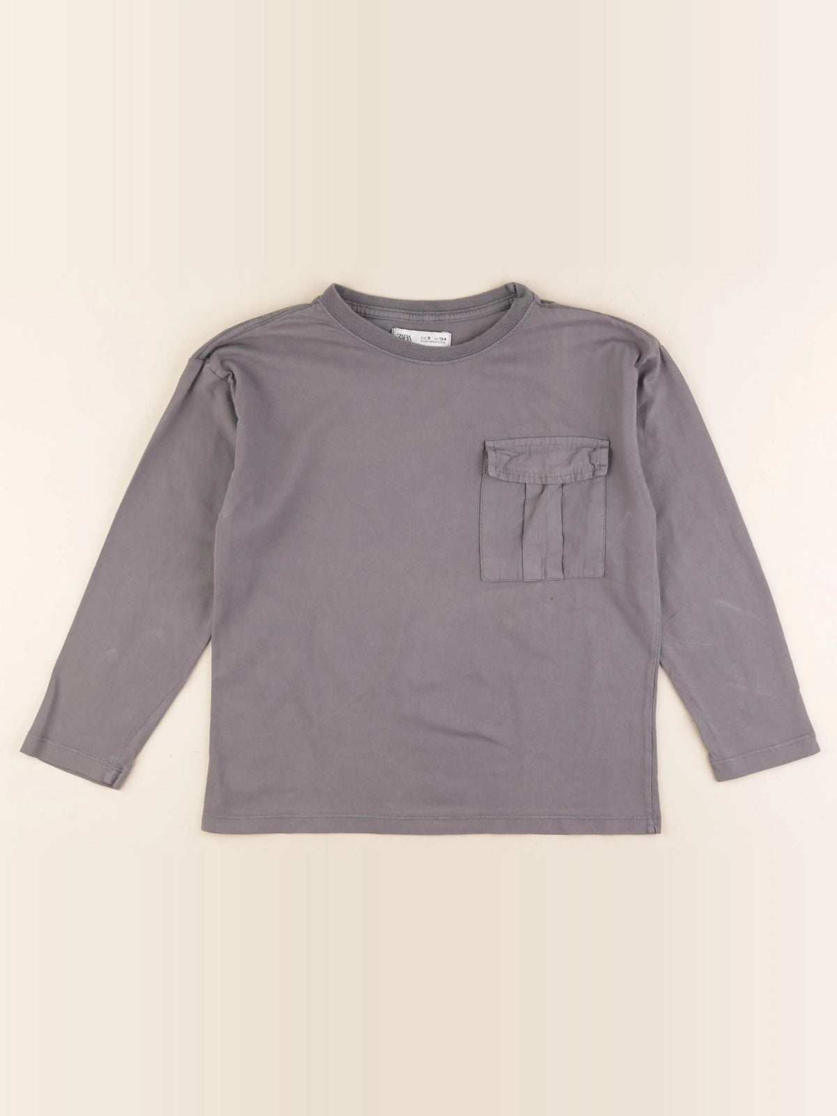 Zara - tee-shirt gris - 9 ans