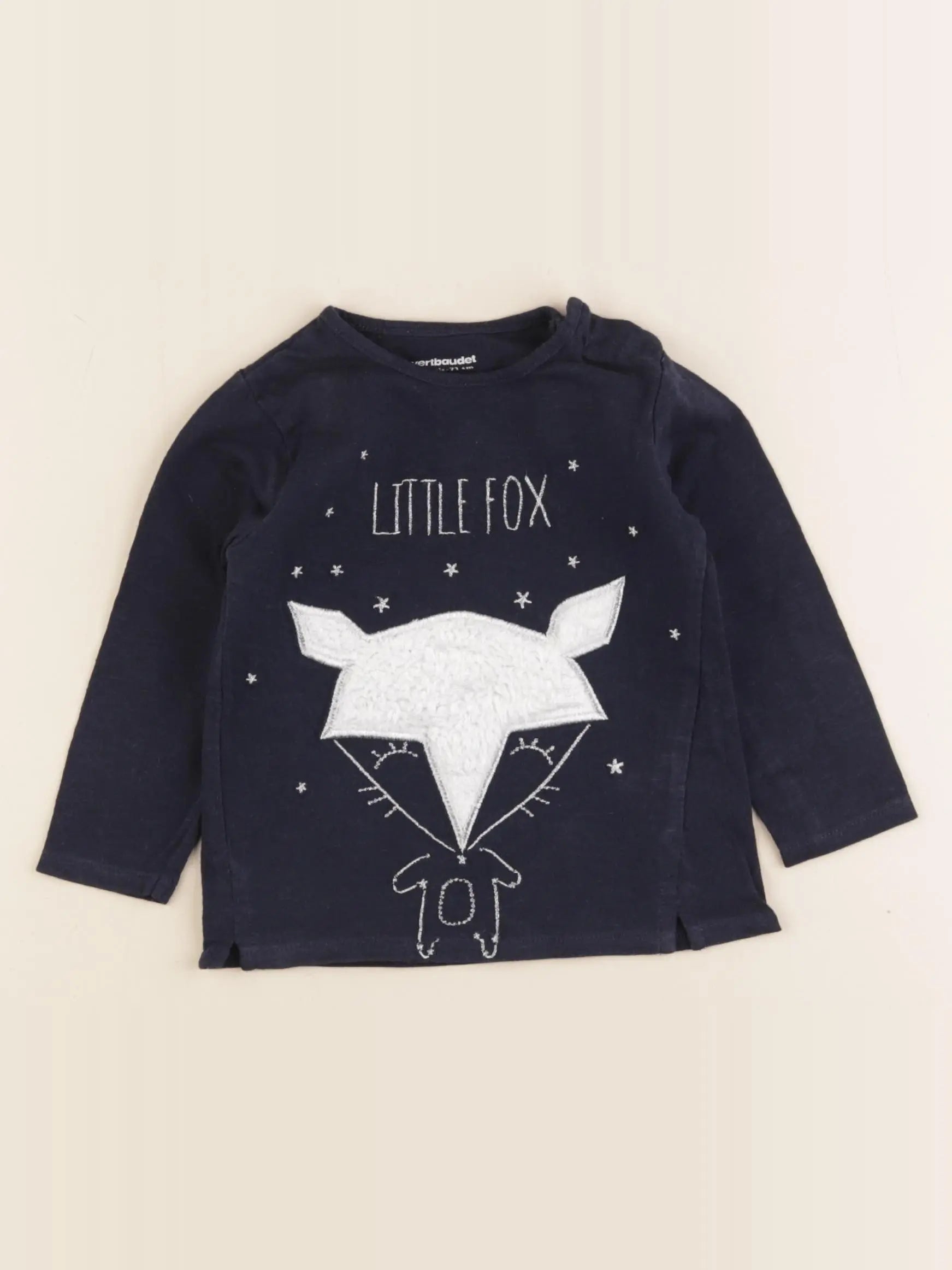 Vertbaudet - tee-shirt bleu - 9 mois