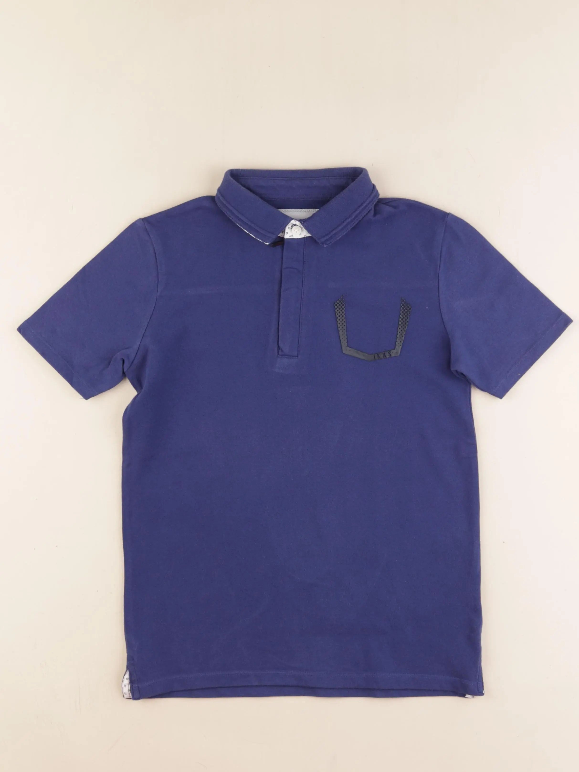IKKS - polo bleu - 10 ans
