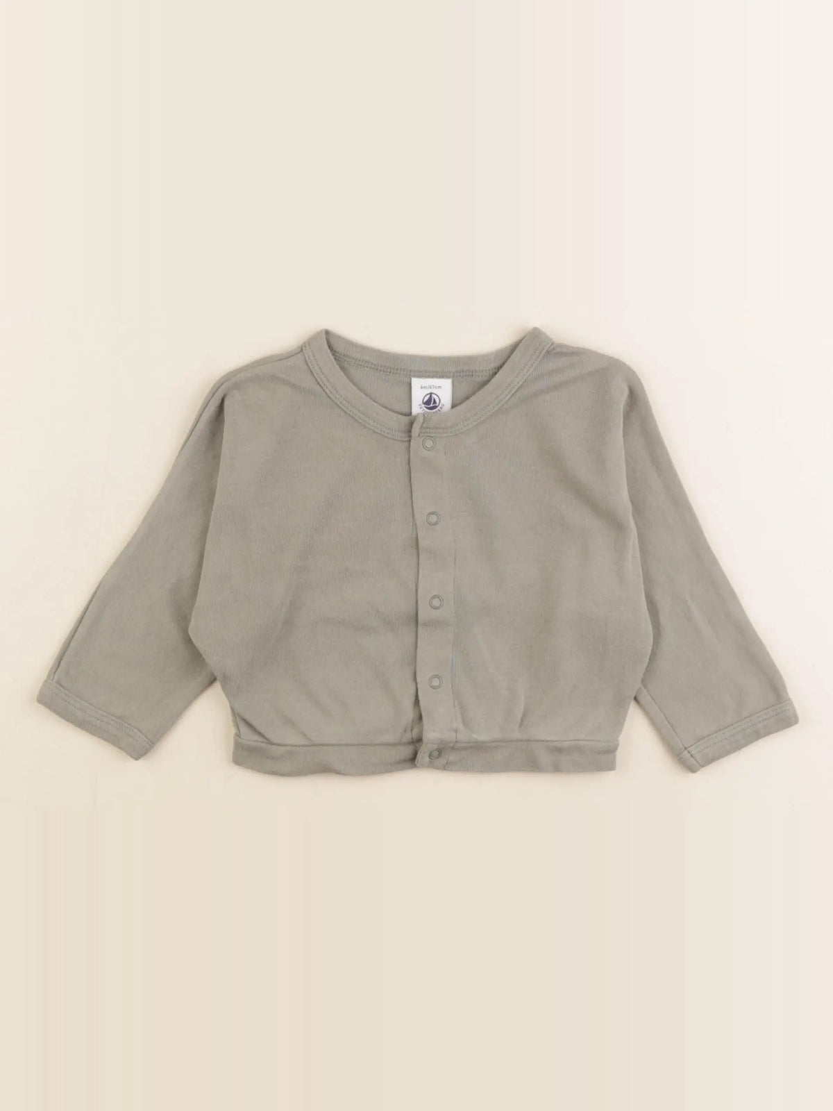 Petit Bateau - tee-shirt vert - 6 mois