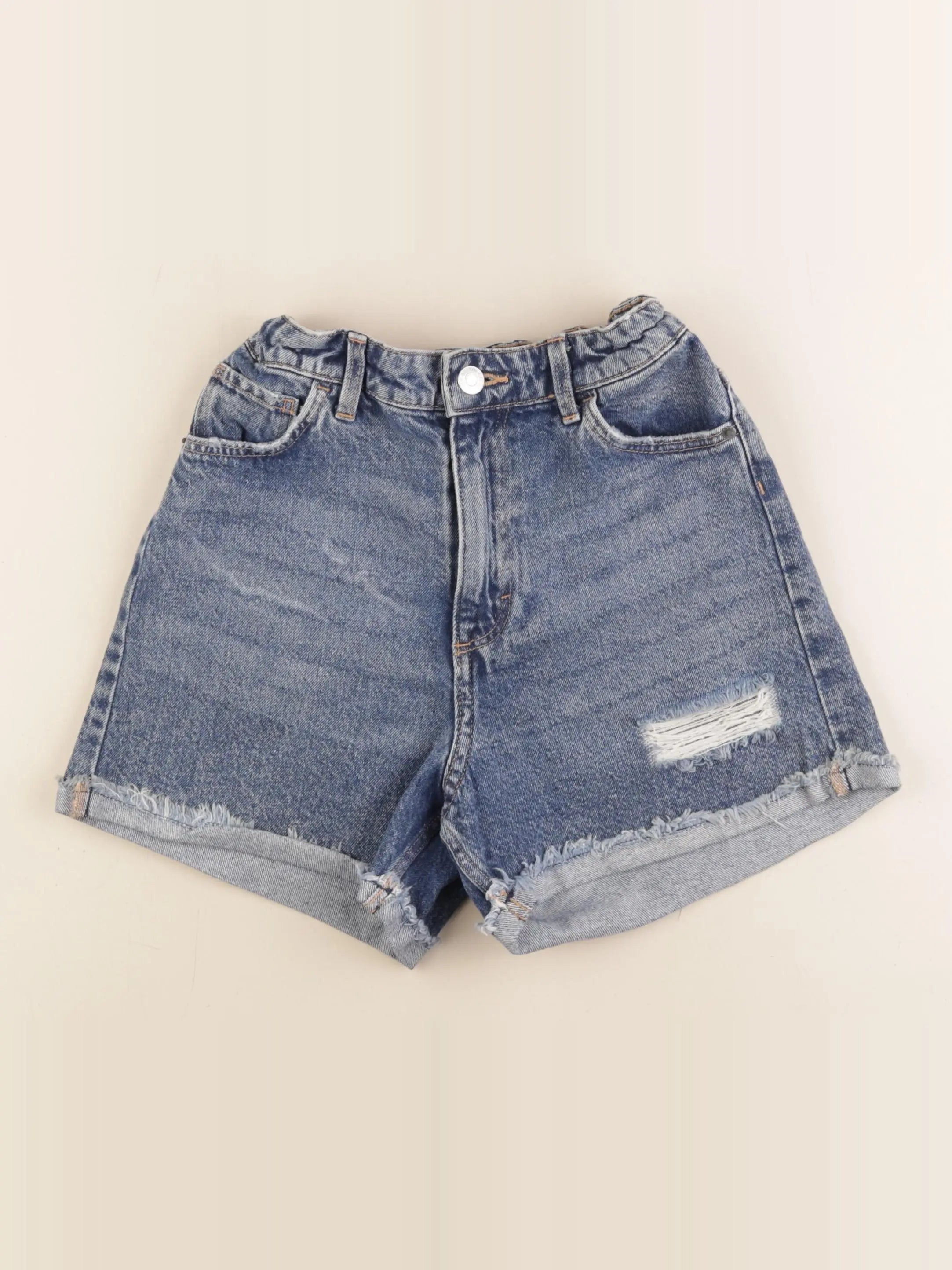H&M - short bleu - 11/12 ans