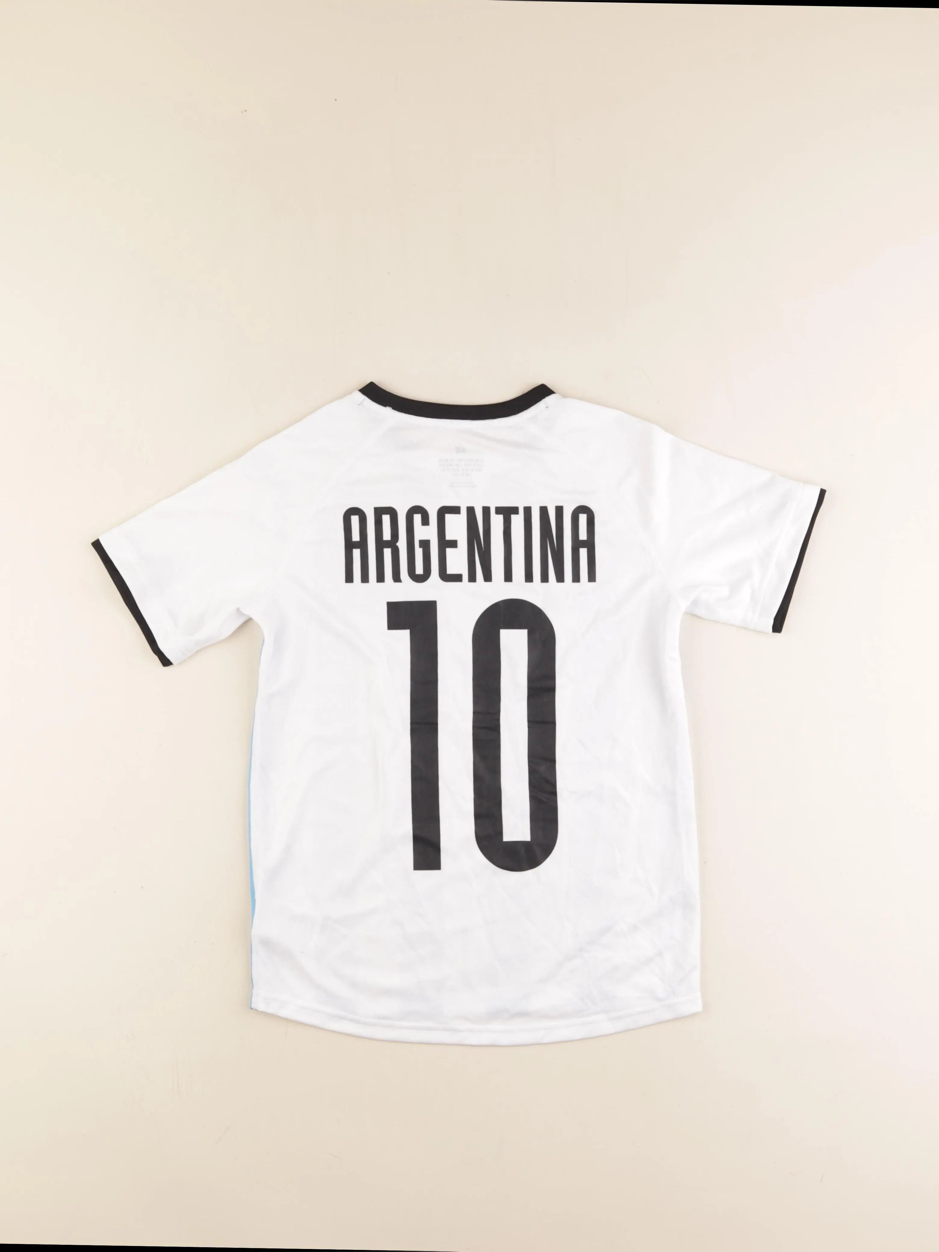 H&M - tee-shirt bleu, blanc - 8/10 ans