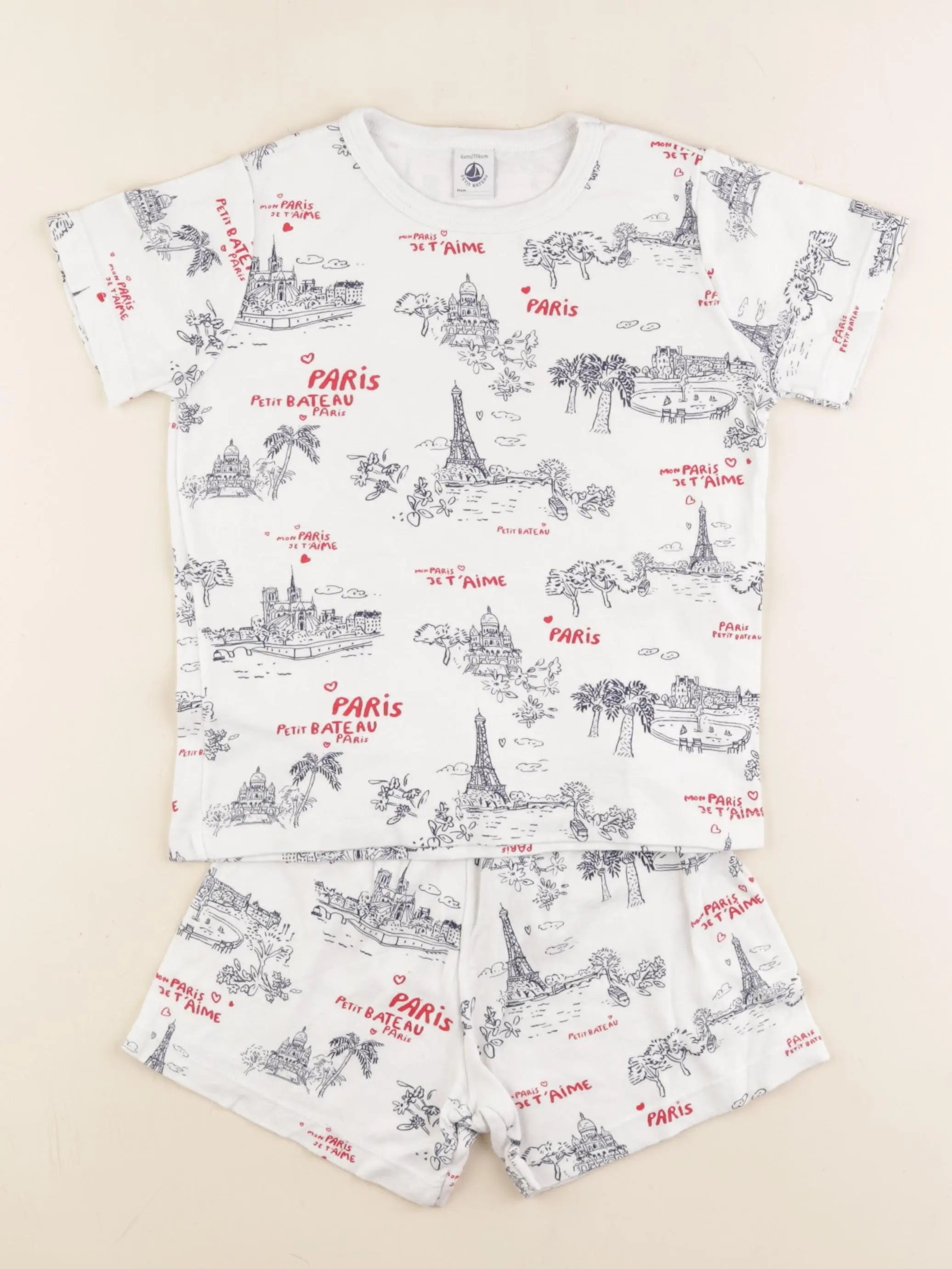 Petit Bateau - pyjama coton multicolore - 6 ans