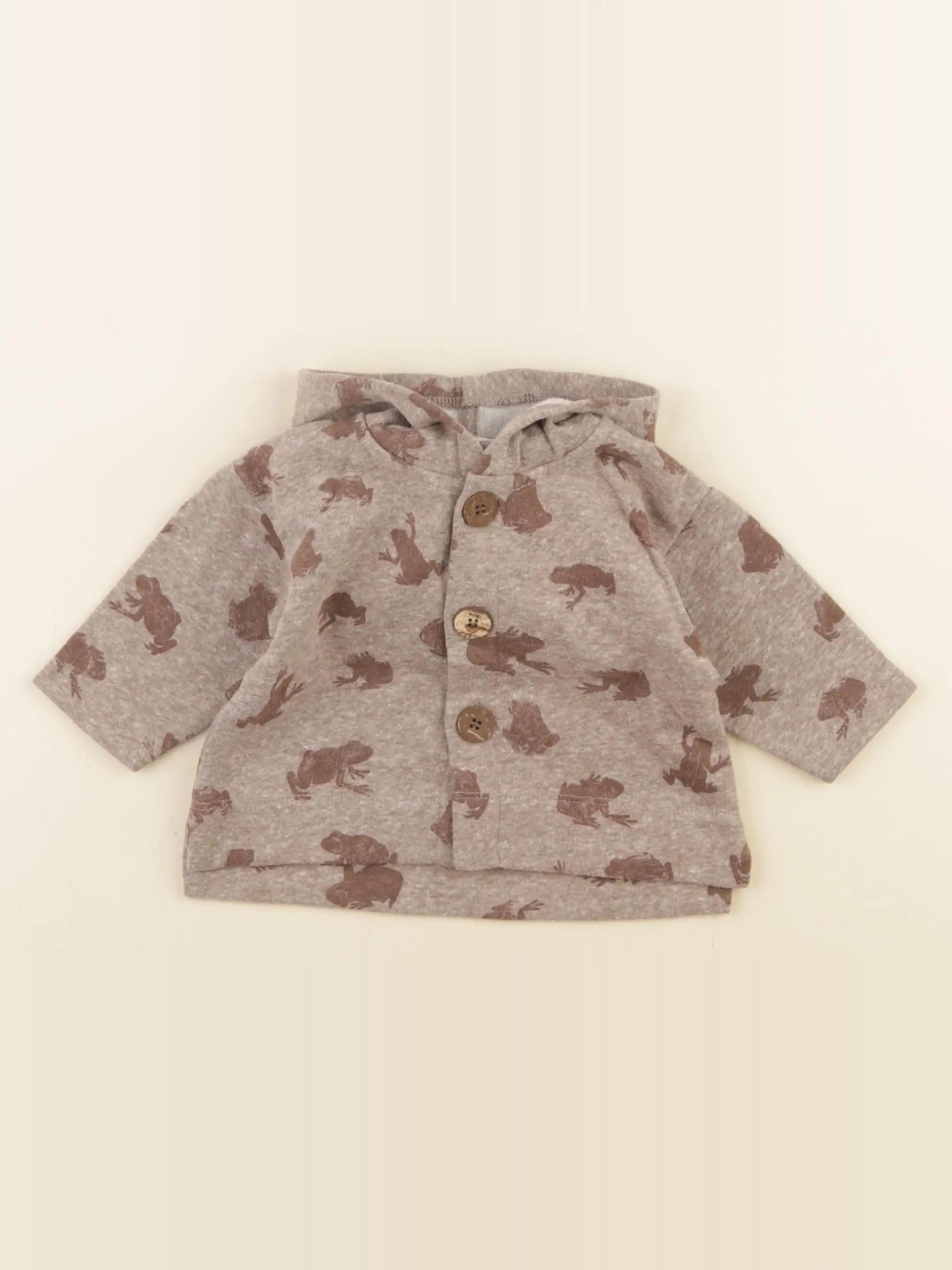 Play Up - sweat marron - 3 mois