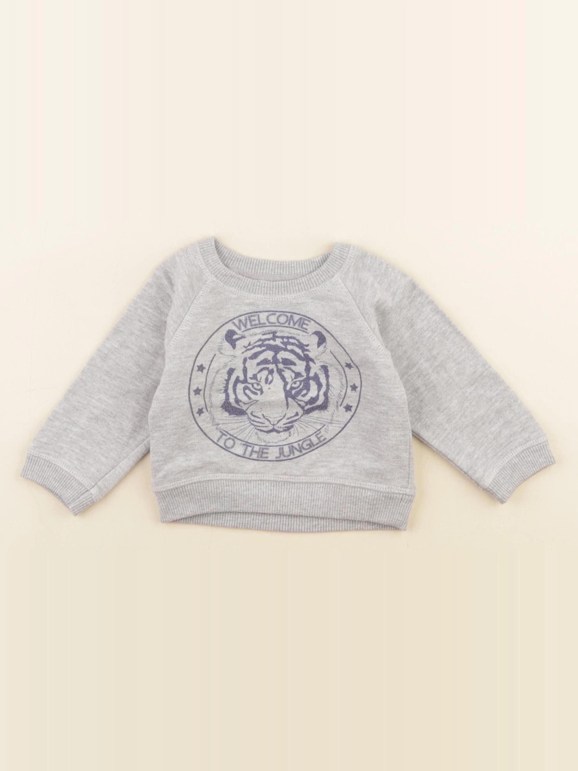 Louis Louise - sweat gris - 6 mois