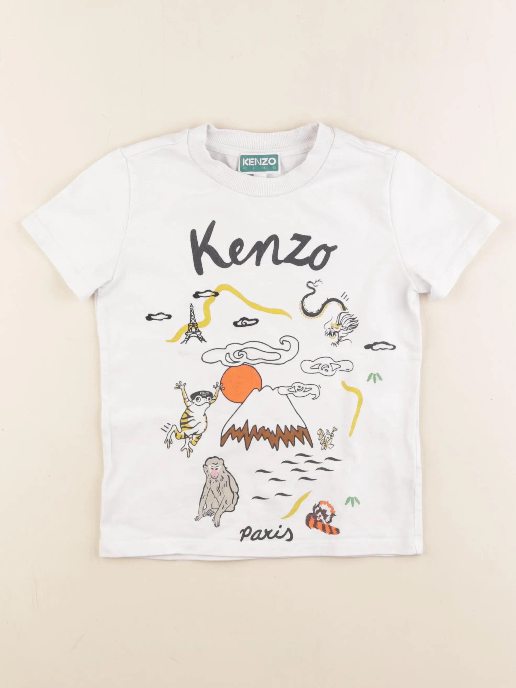 Kenzo - tee-shirt blanc - 5 ans