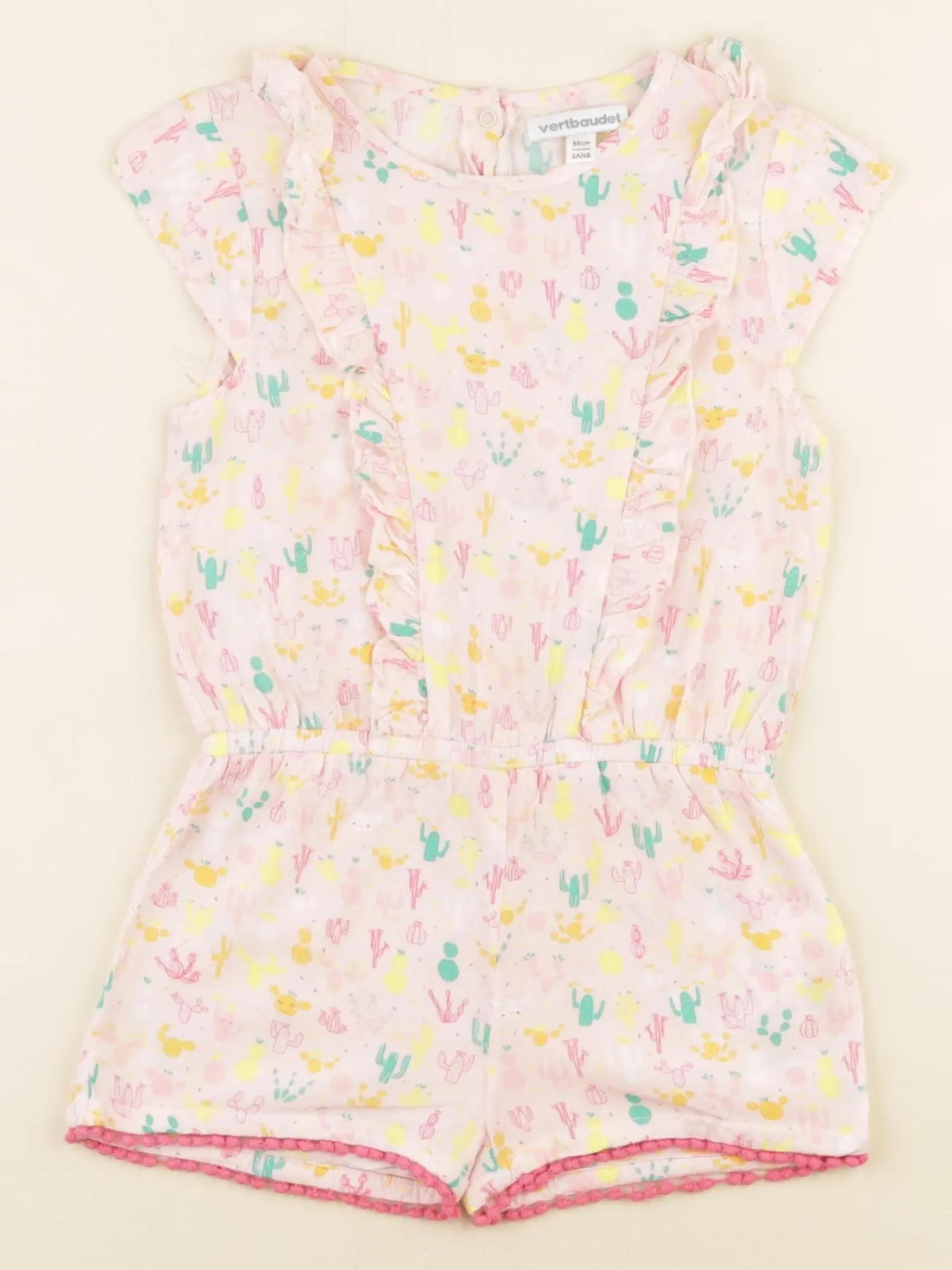 Vertbaudet - combinaison multicolore - 2 ans