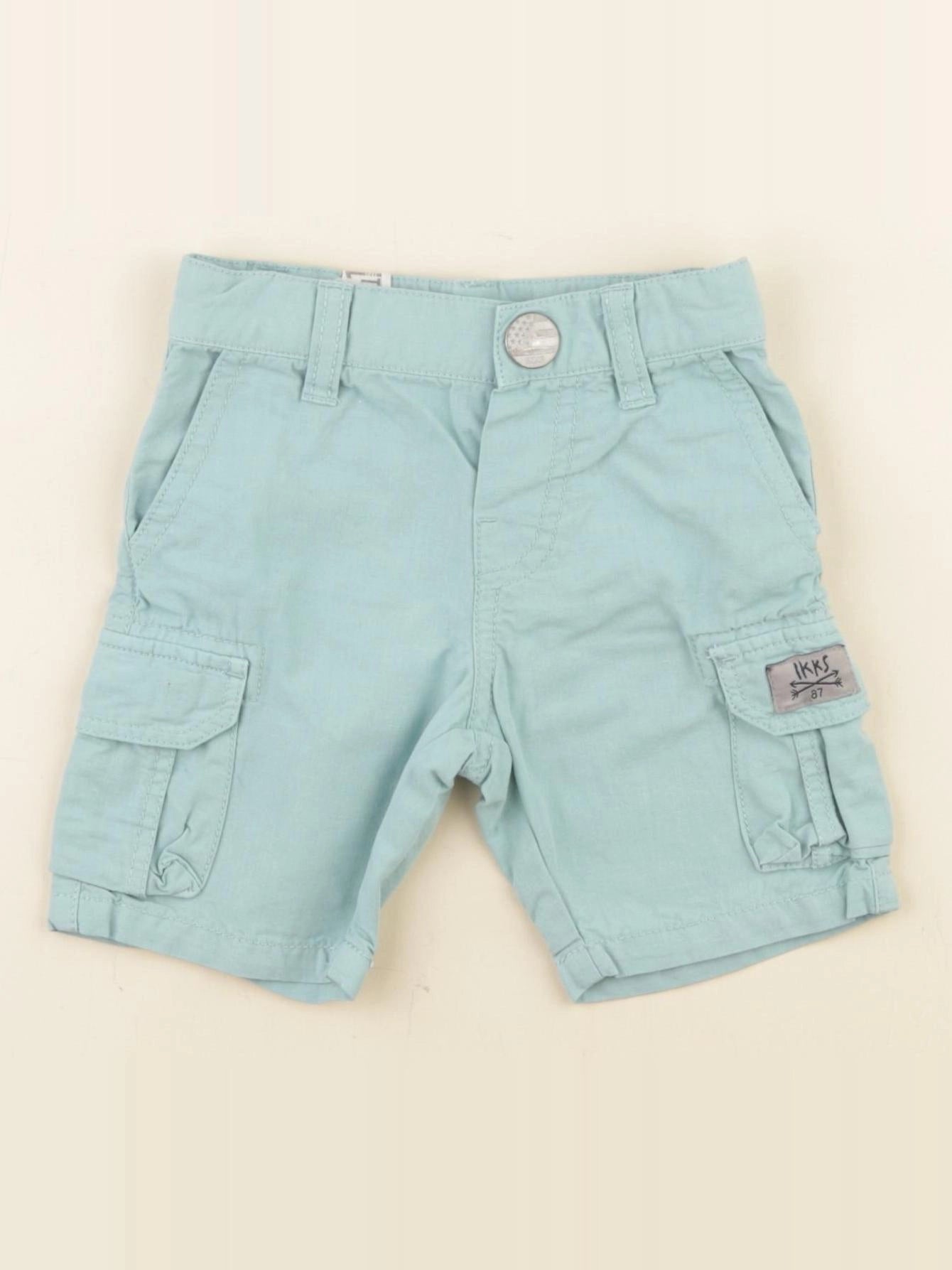 IKKS - short bleu - 6 mois