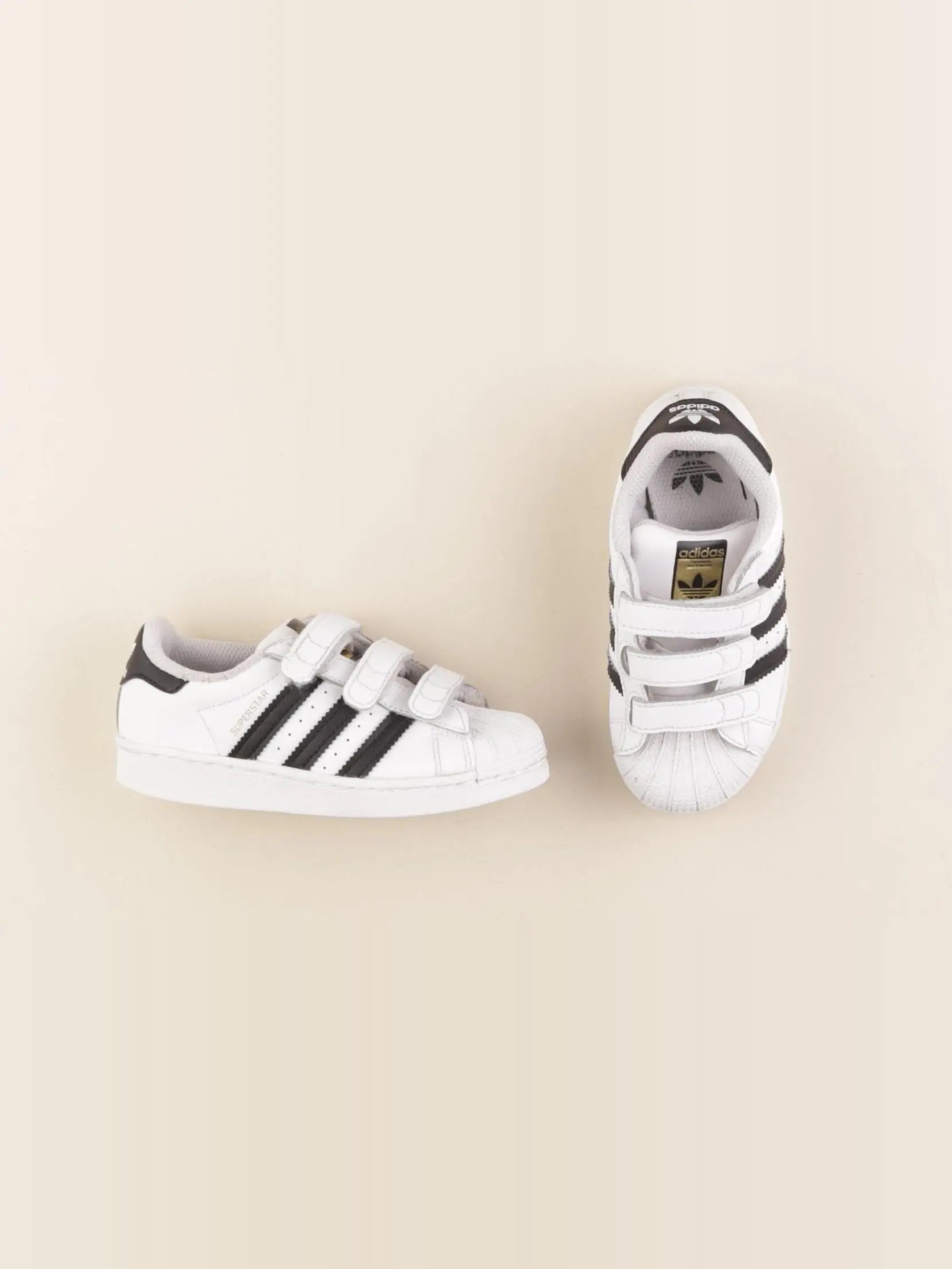 Adidas - baskets blanc, noir - pointure 28