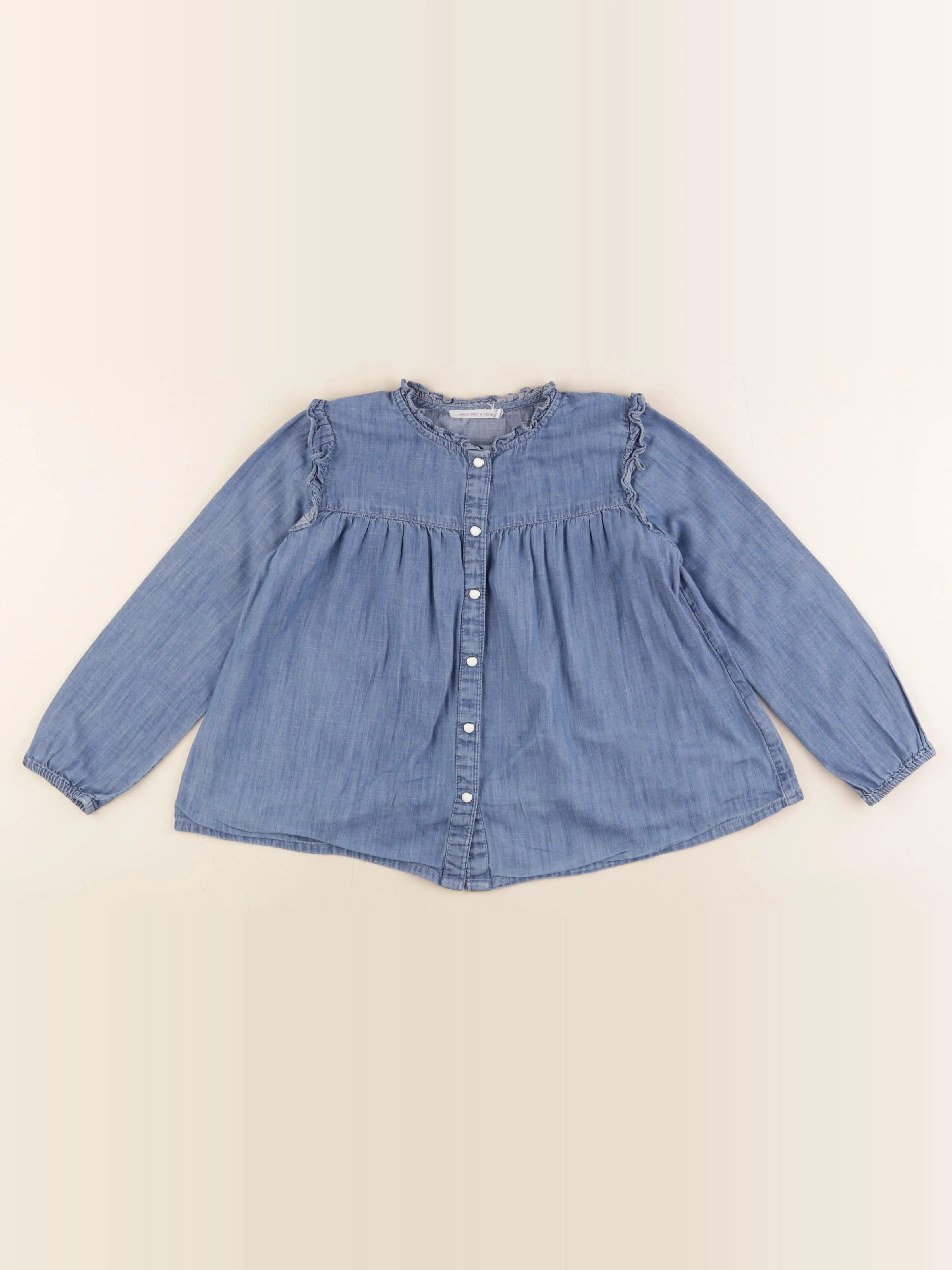 Monoprix - blouse bleu - 8 ans