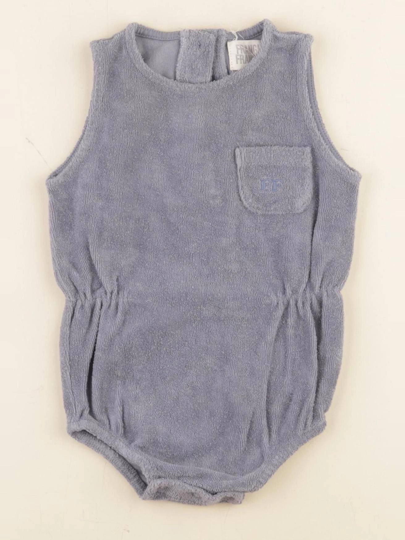 Frangin Frangine - combinaison bleu - 6/9 mois