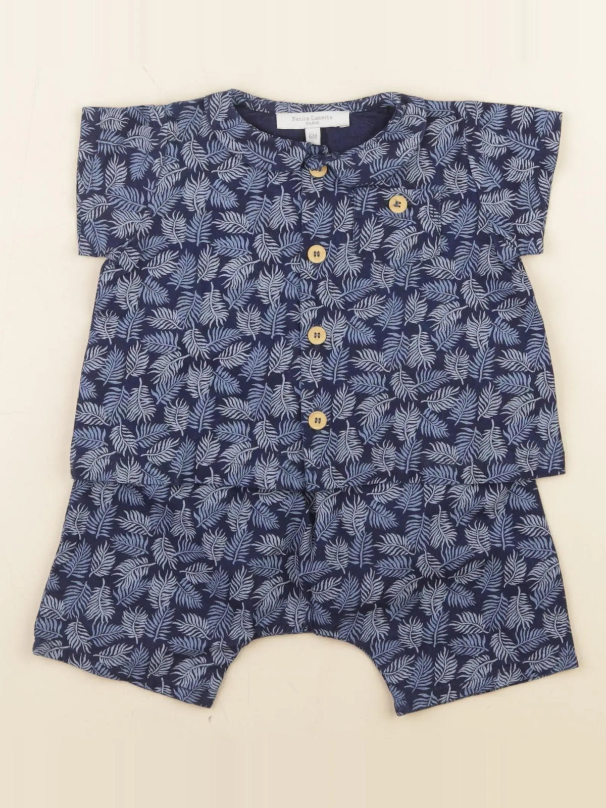 Petite Lucette - ensemble bleu - 6 mois