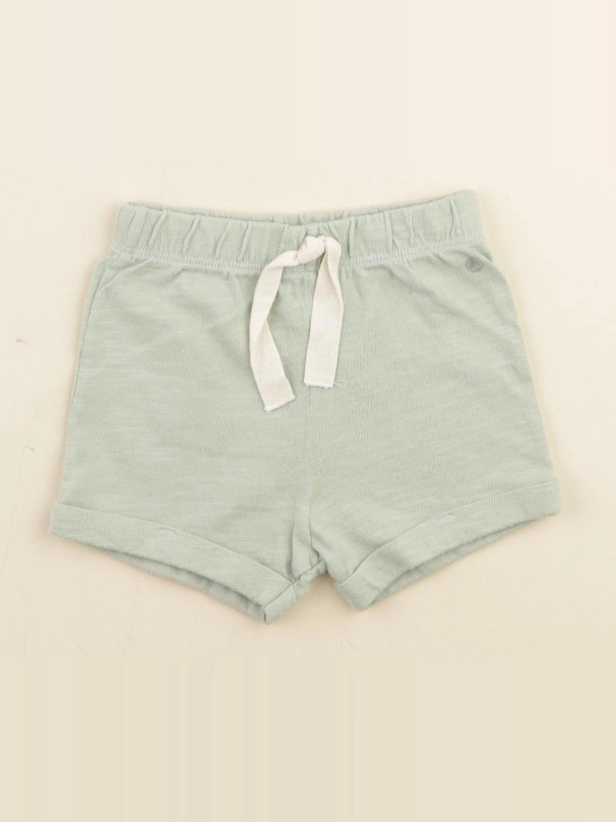 Petit Bateau - short vert - 6 mois