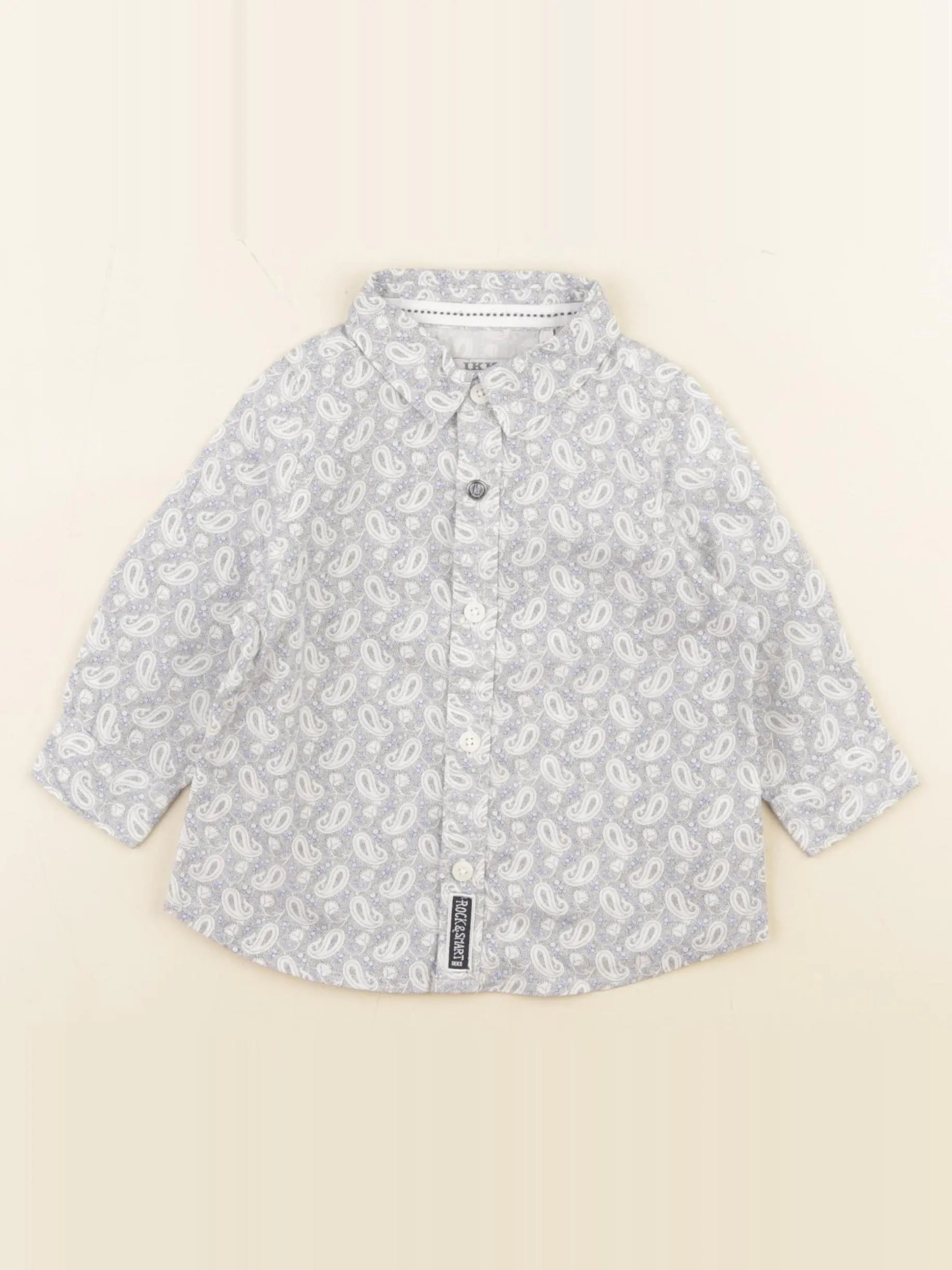 IKKS - chemise bleu - 6 mois